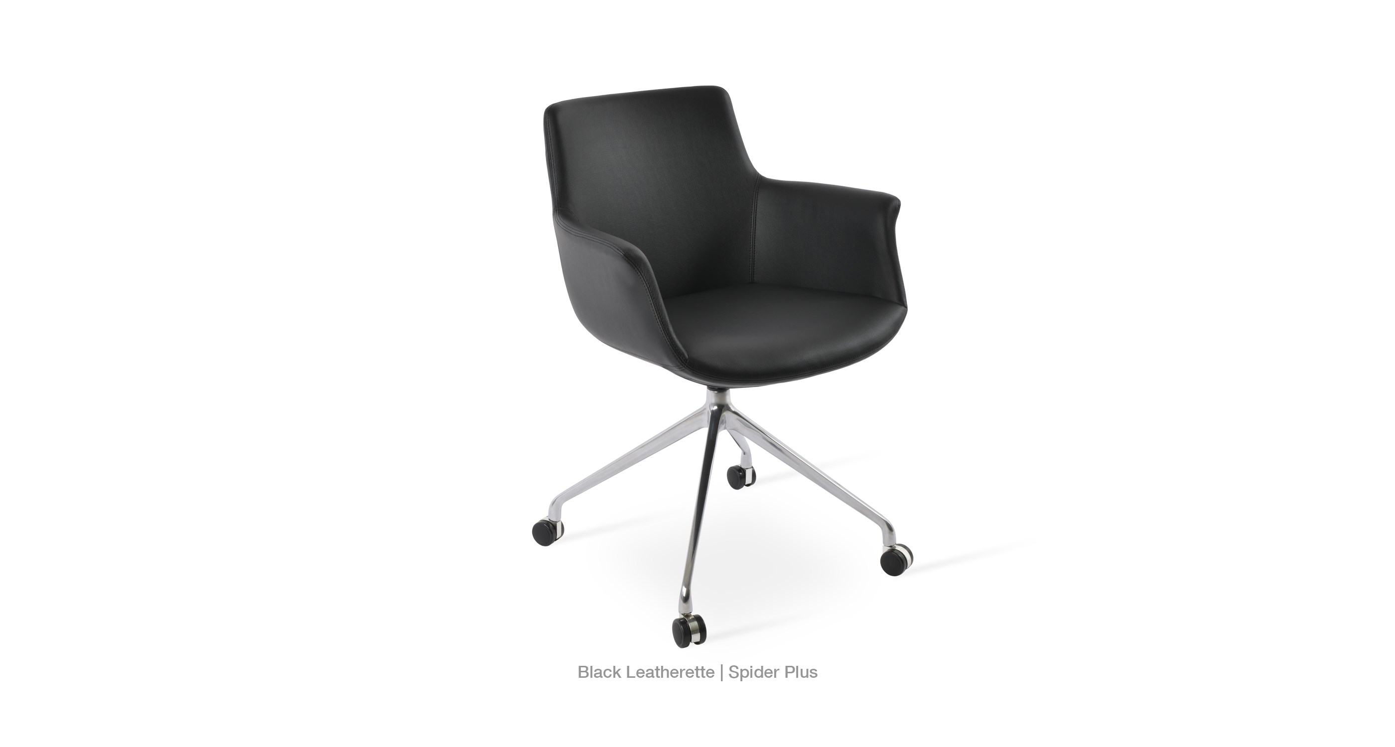 black leatherette