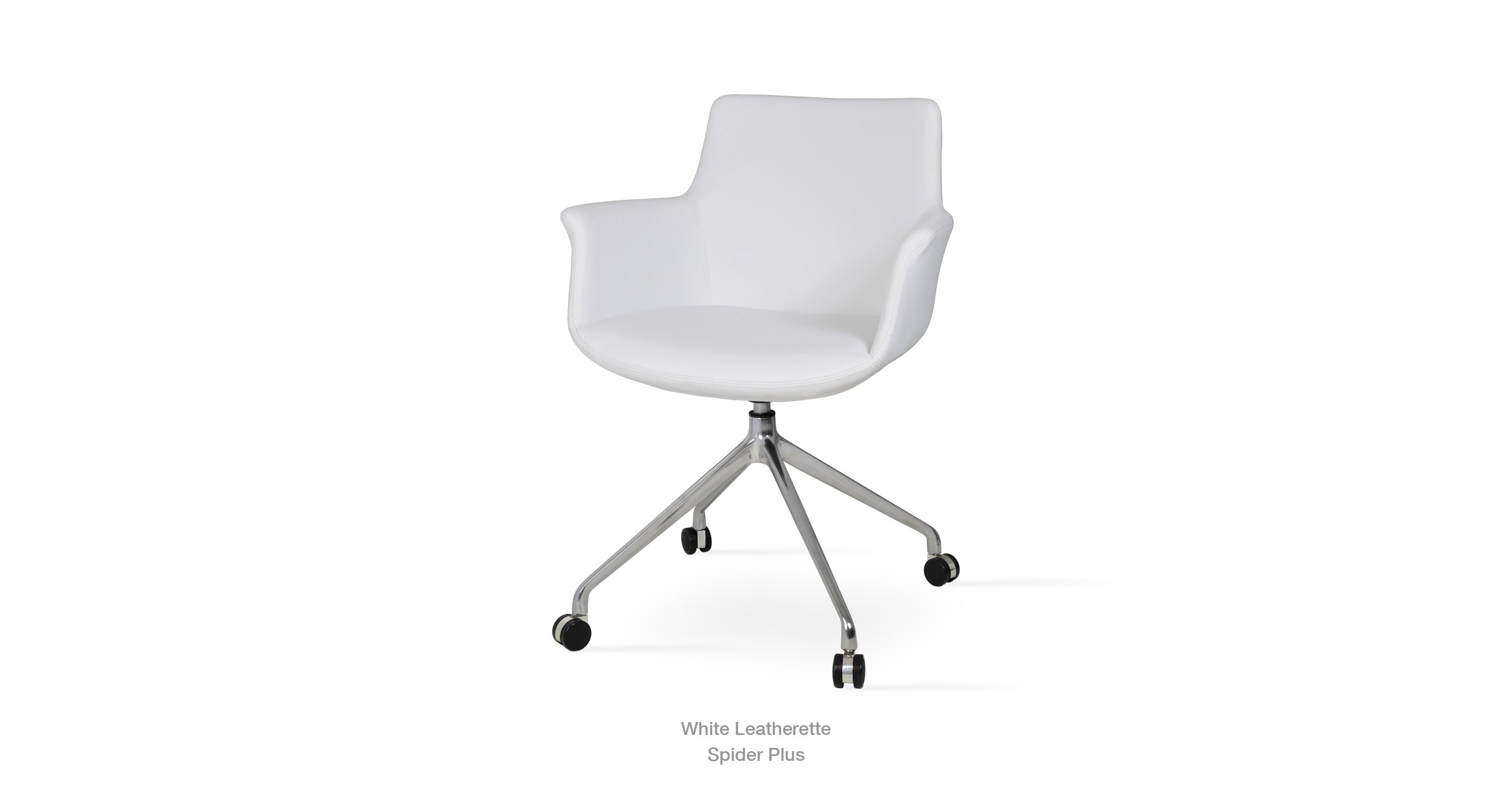 white leatherette