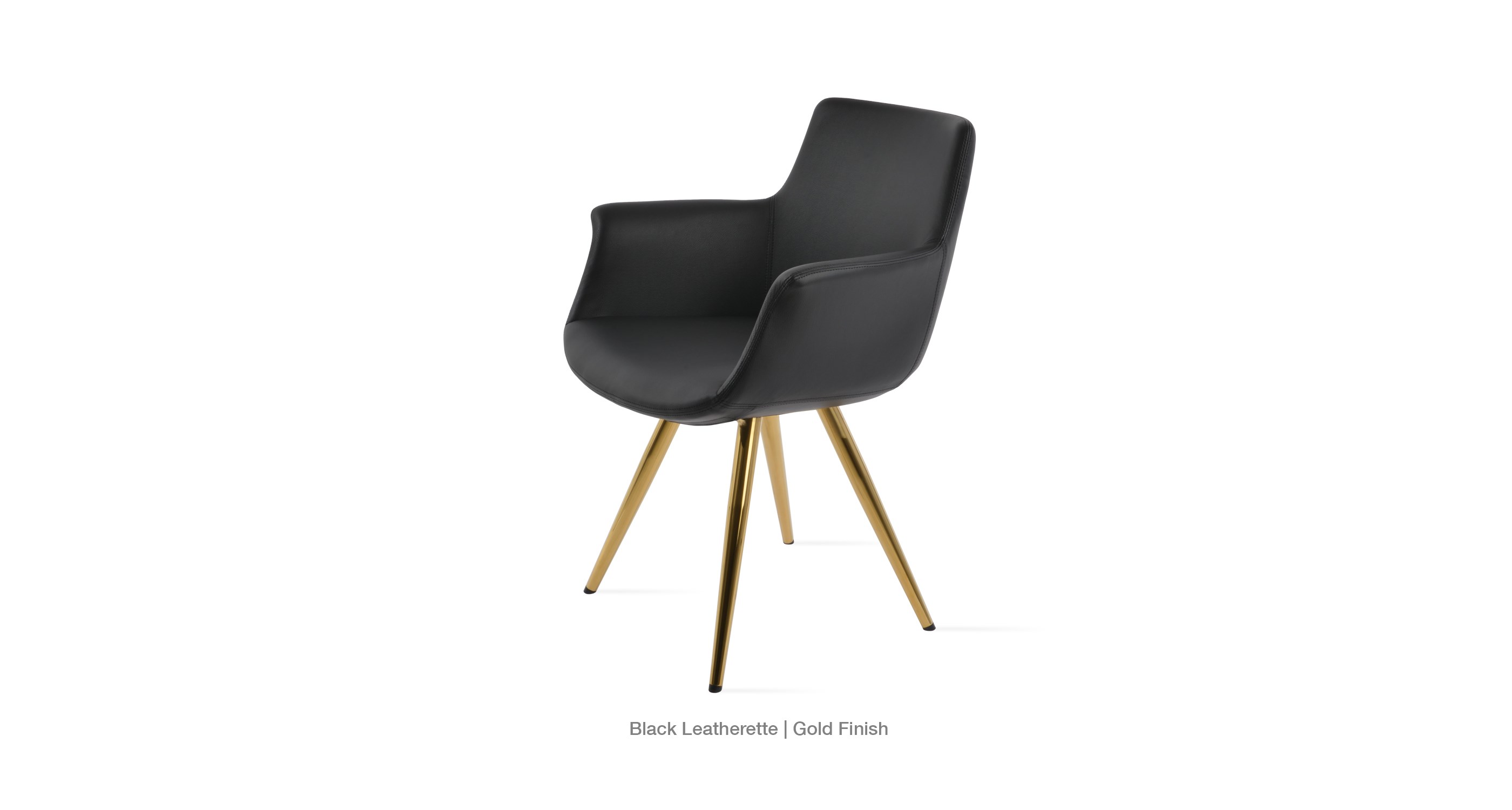 black leatherette