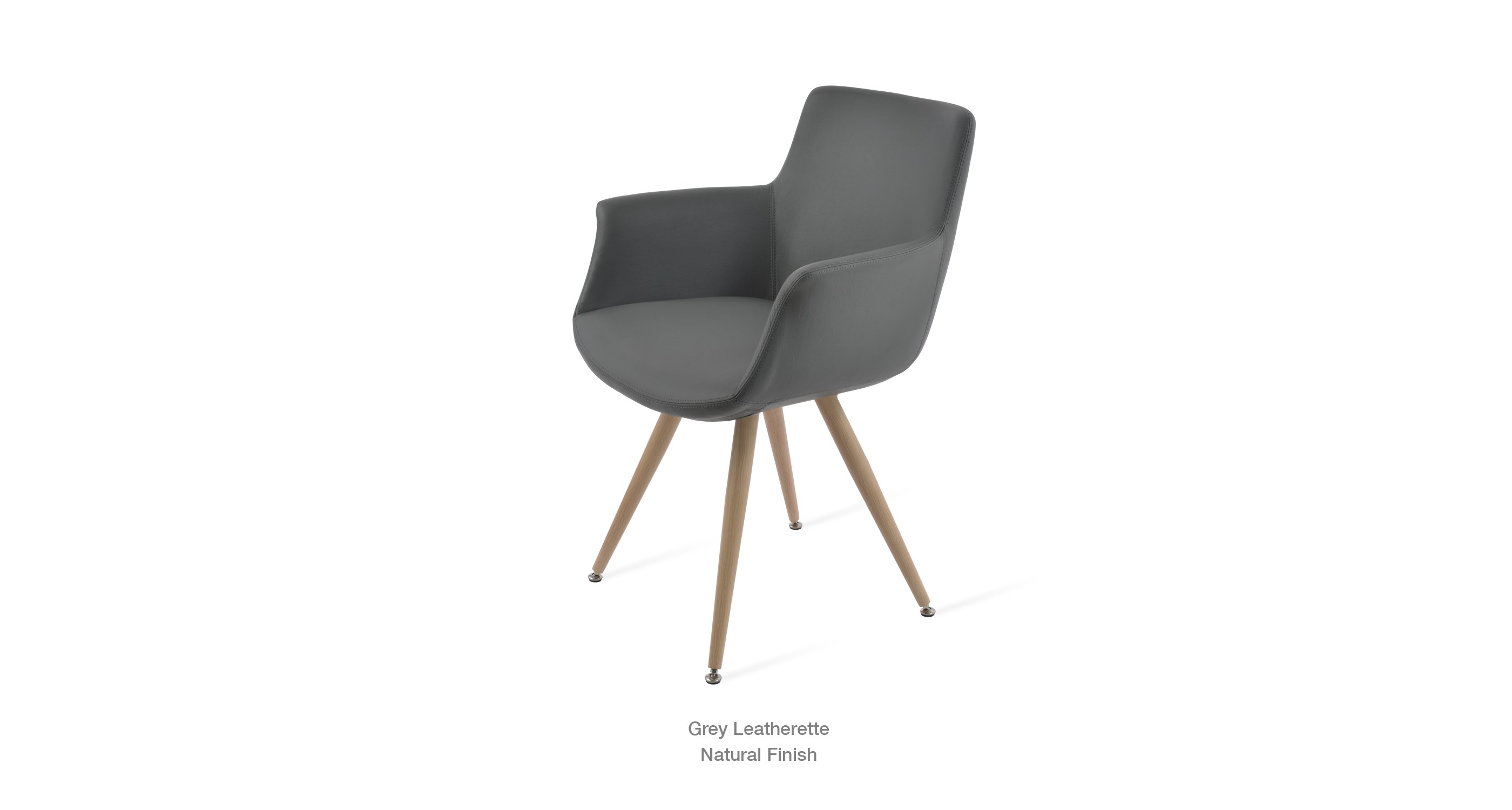 grey leatherette