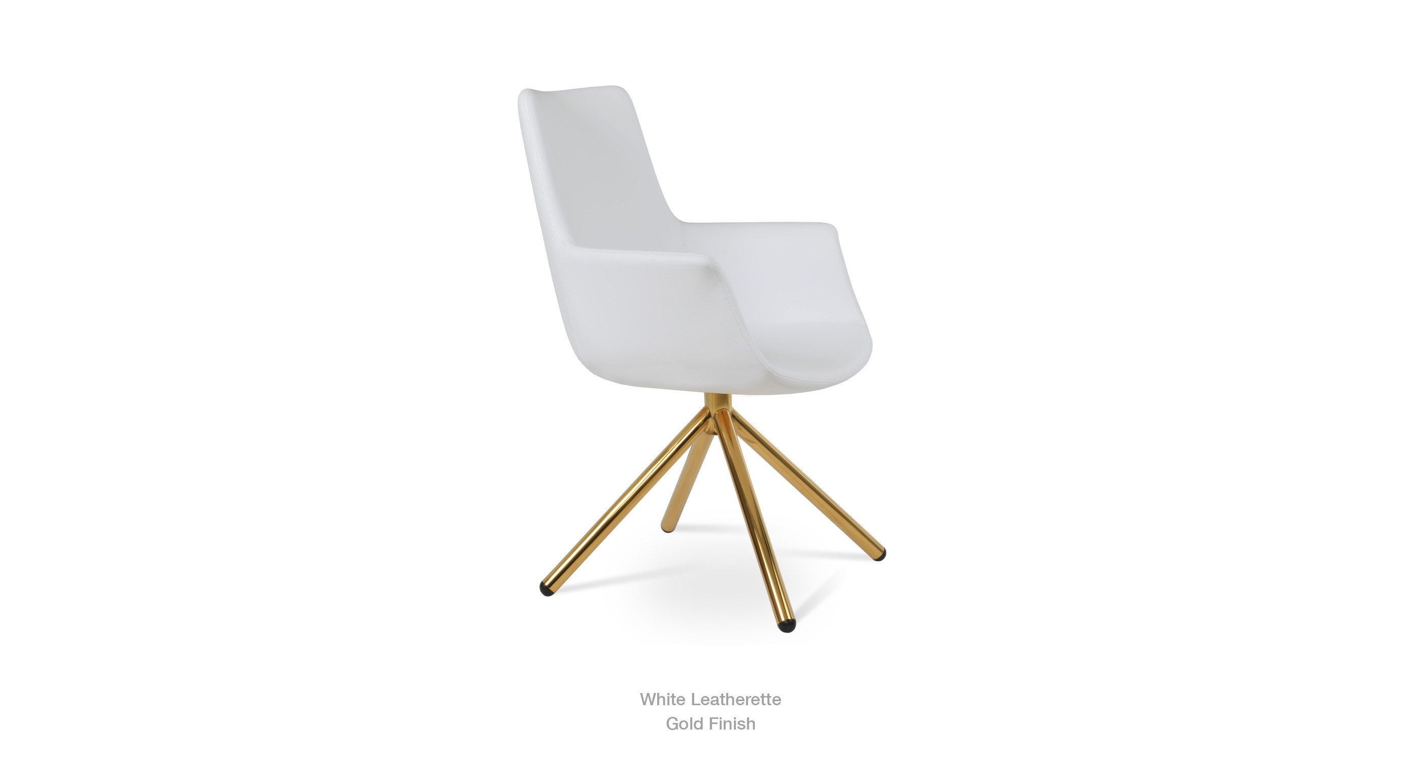 2020 03 30 Bottega Arm Hb Stick White Leatherette Gold