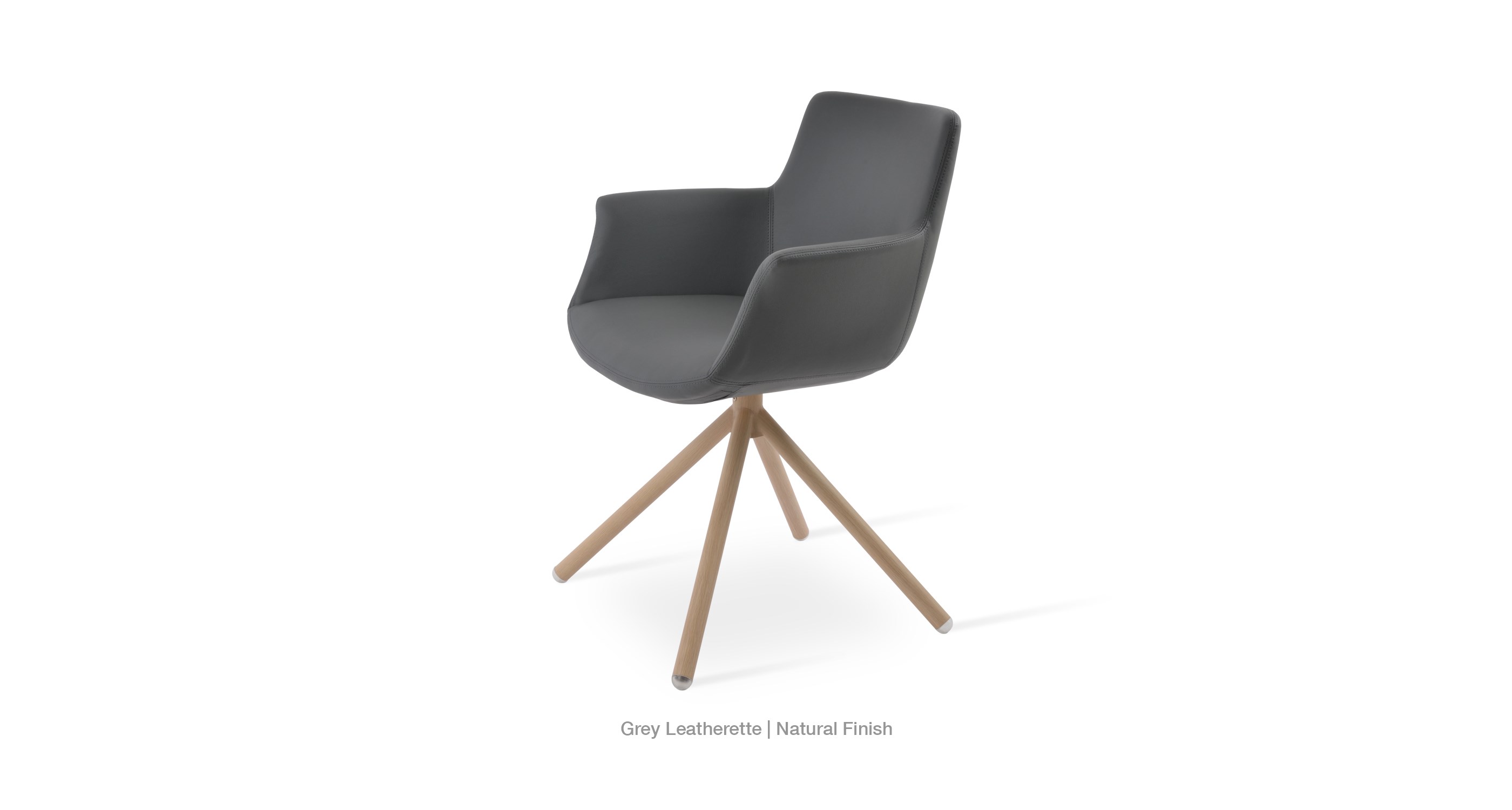 grey leatherette