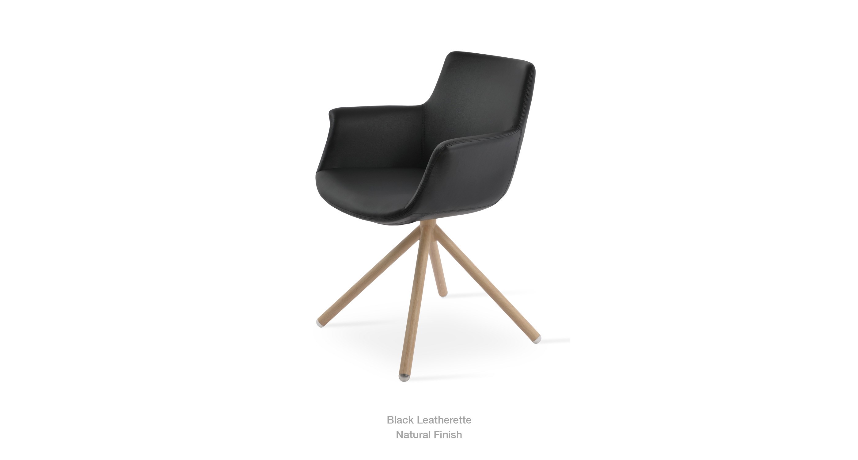 black leatherette
