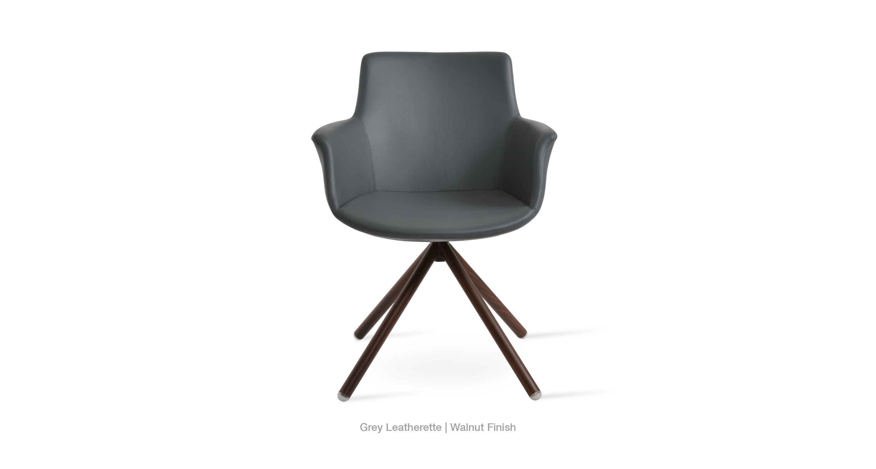 grey leatherette