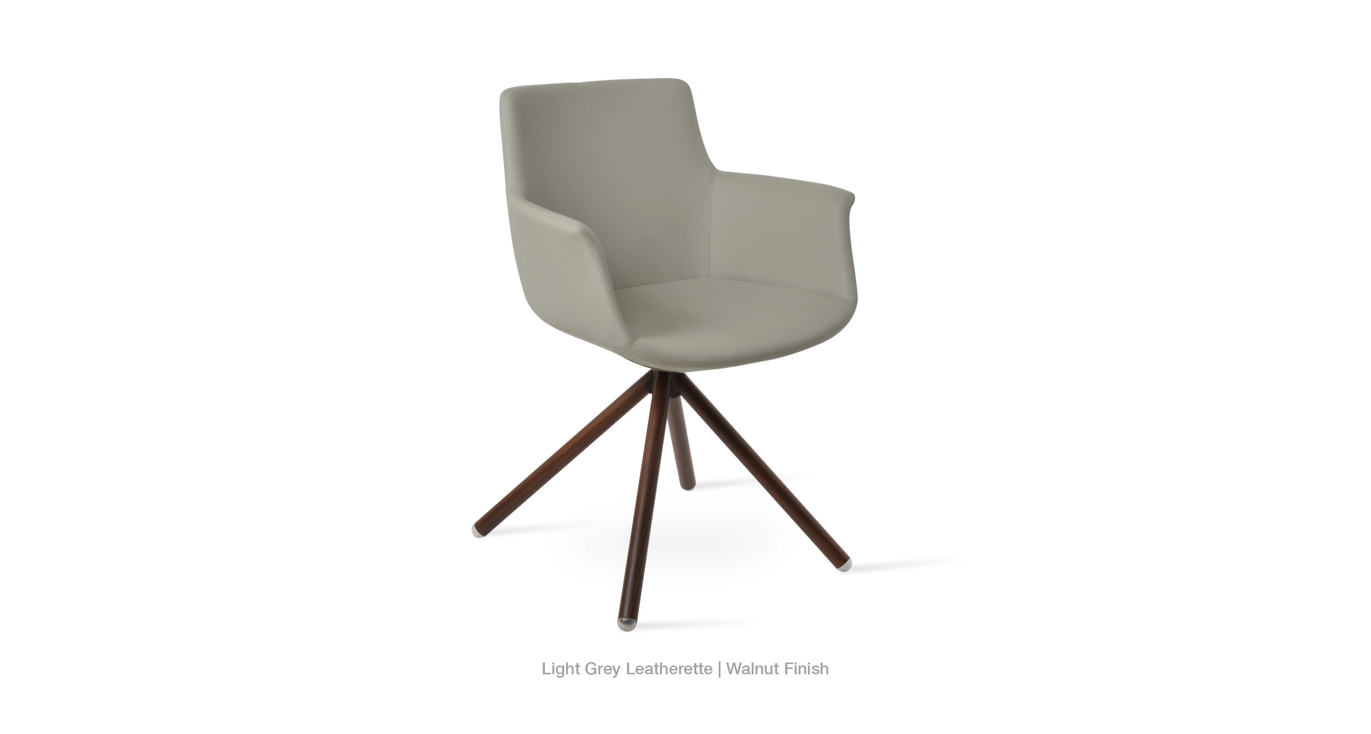 light grey leatherette