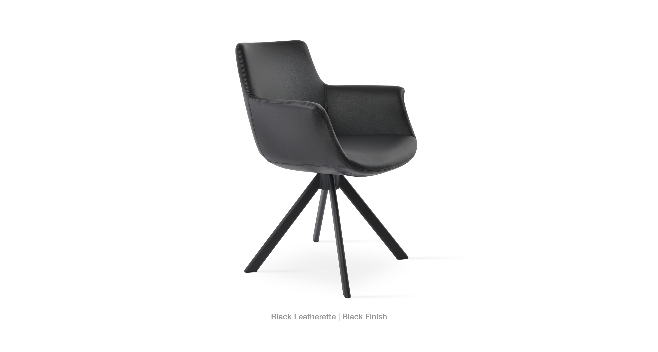 black leatherette