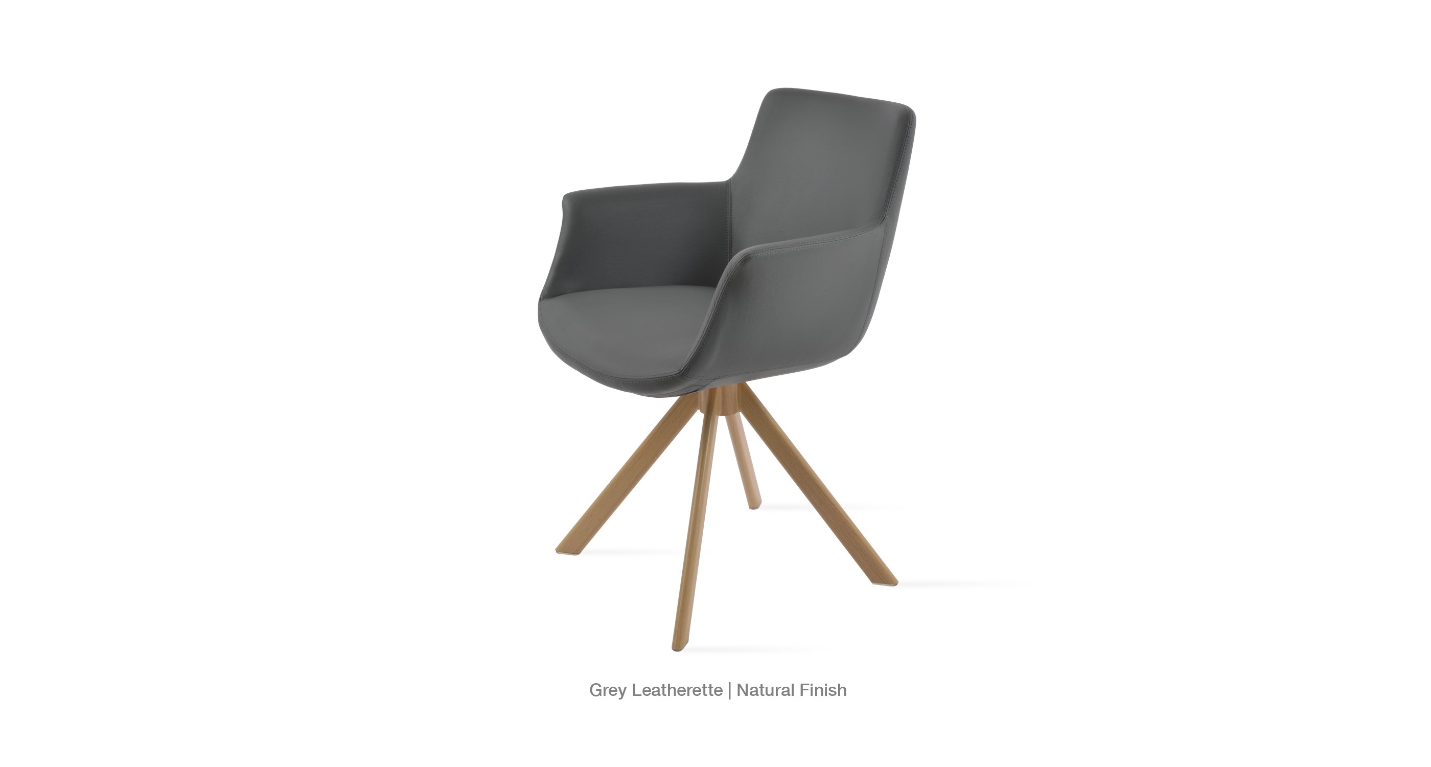 grey leatherette