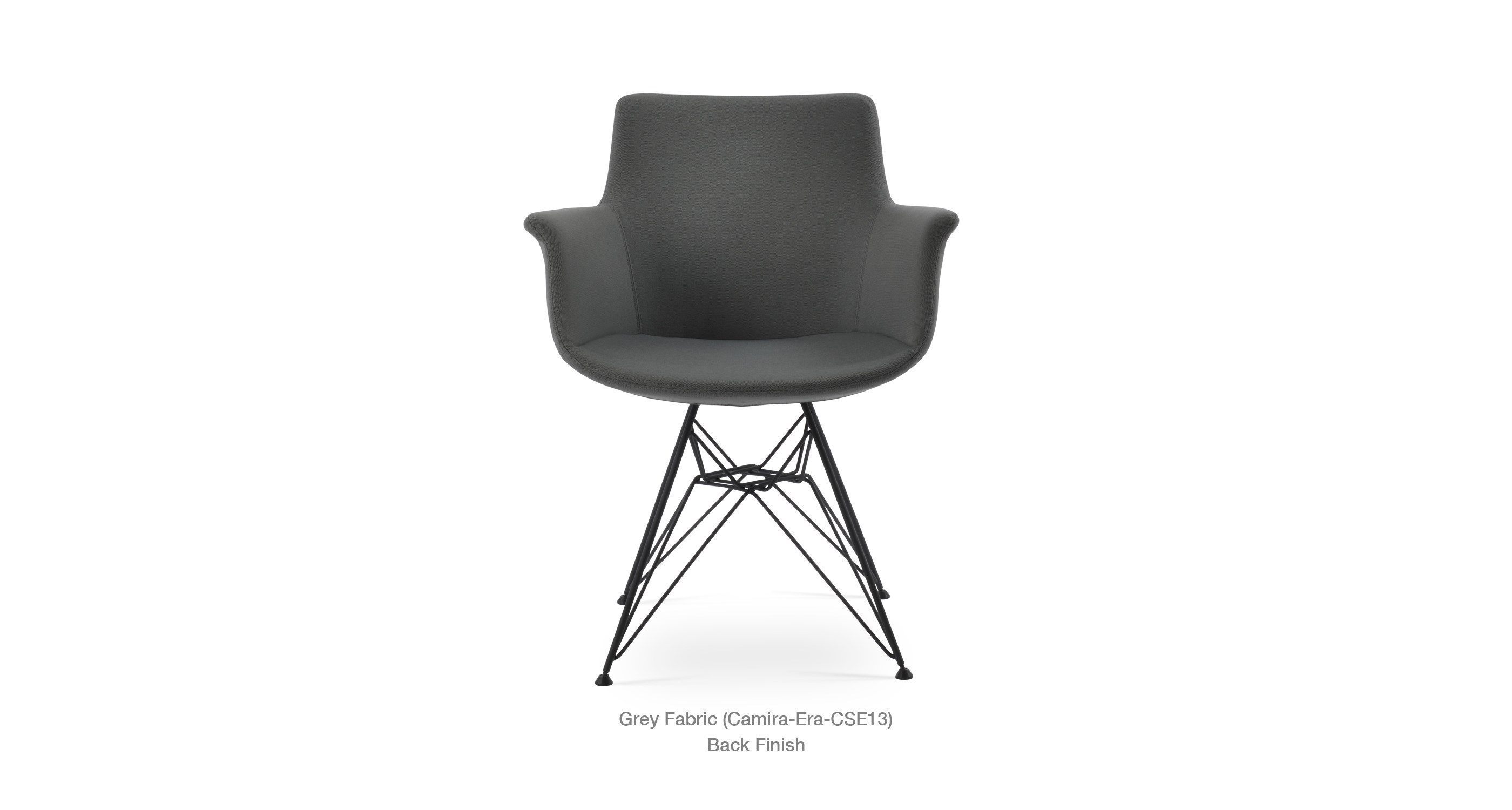 grey fabric - black base