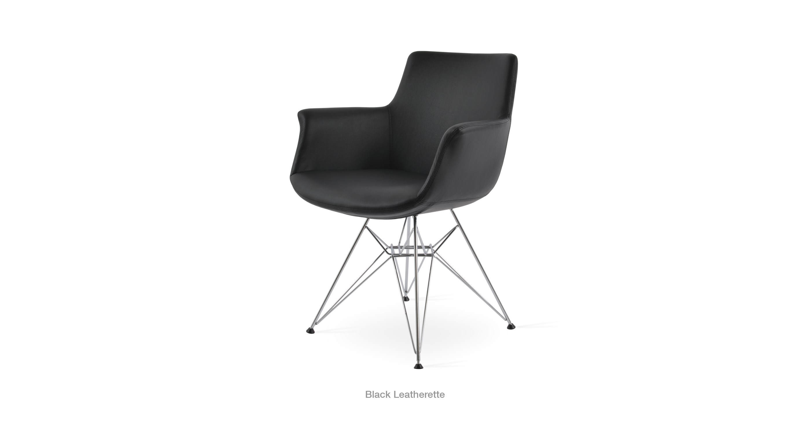 black leatherette