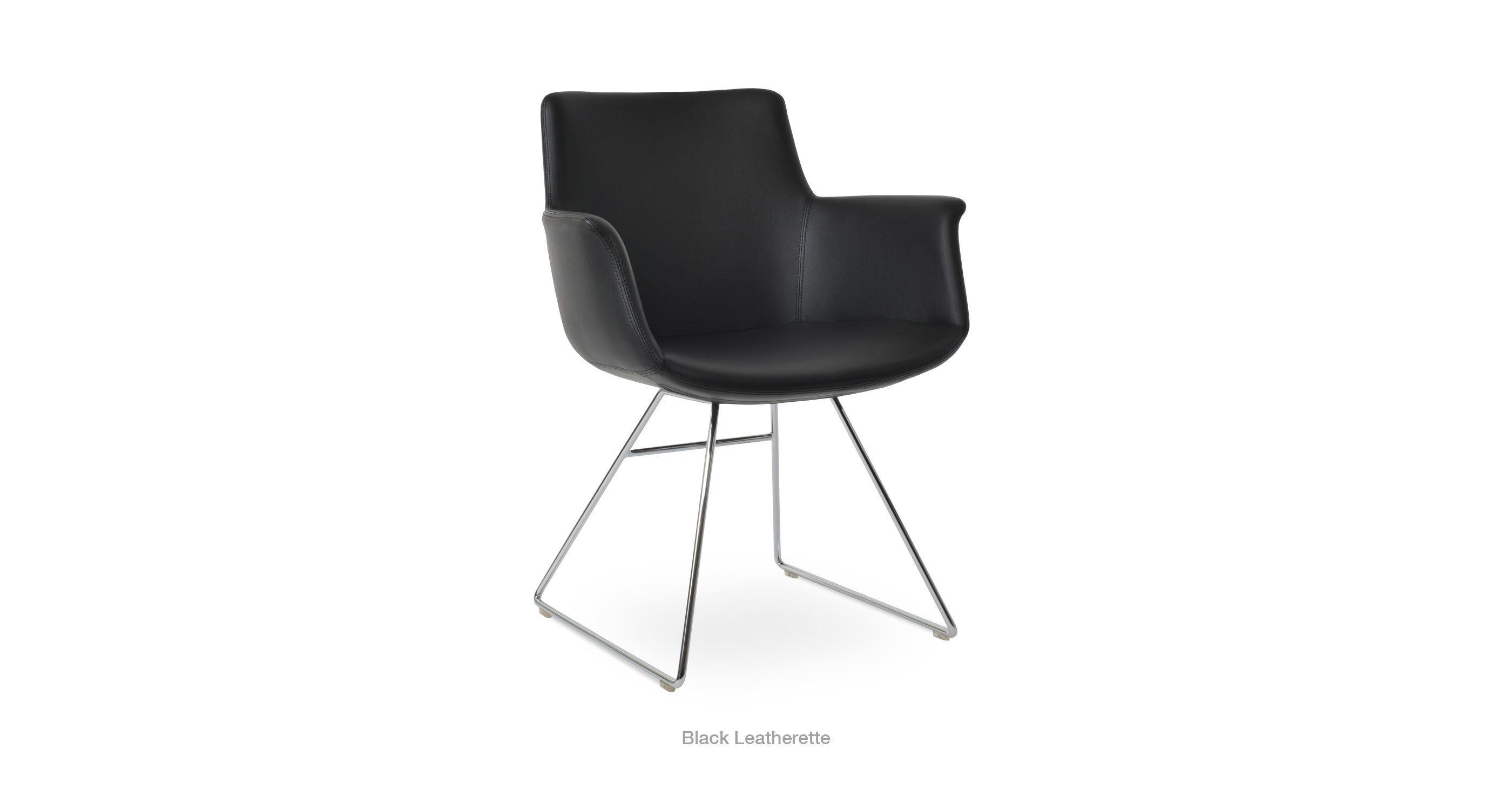 black leatherette