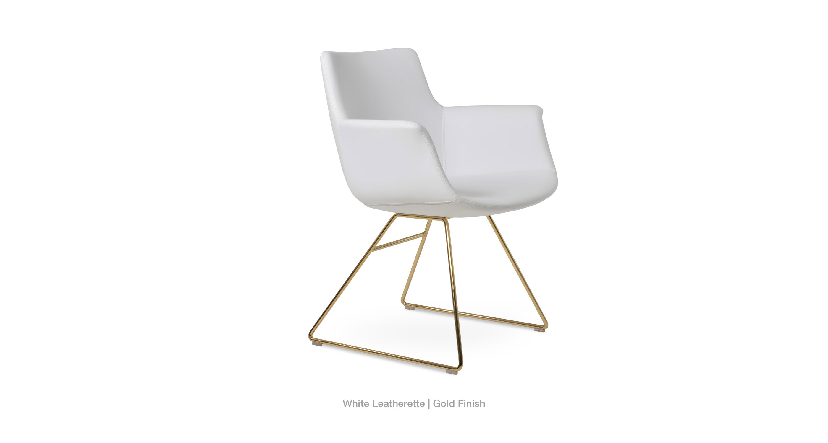 white leatherette
