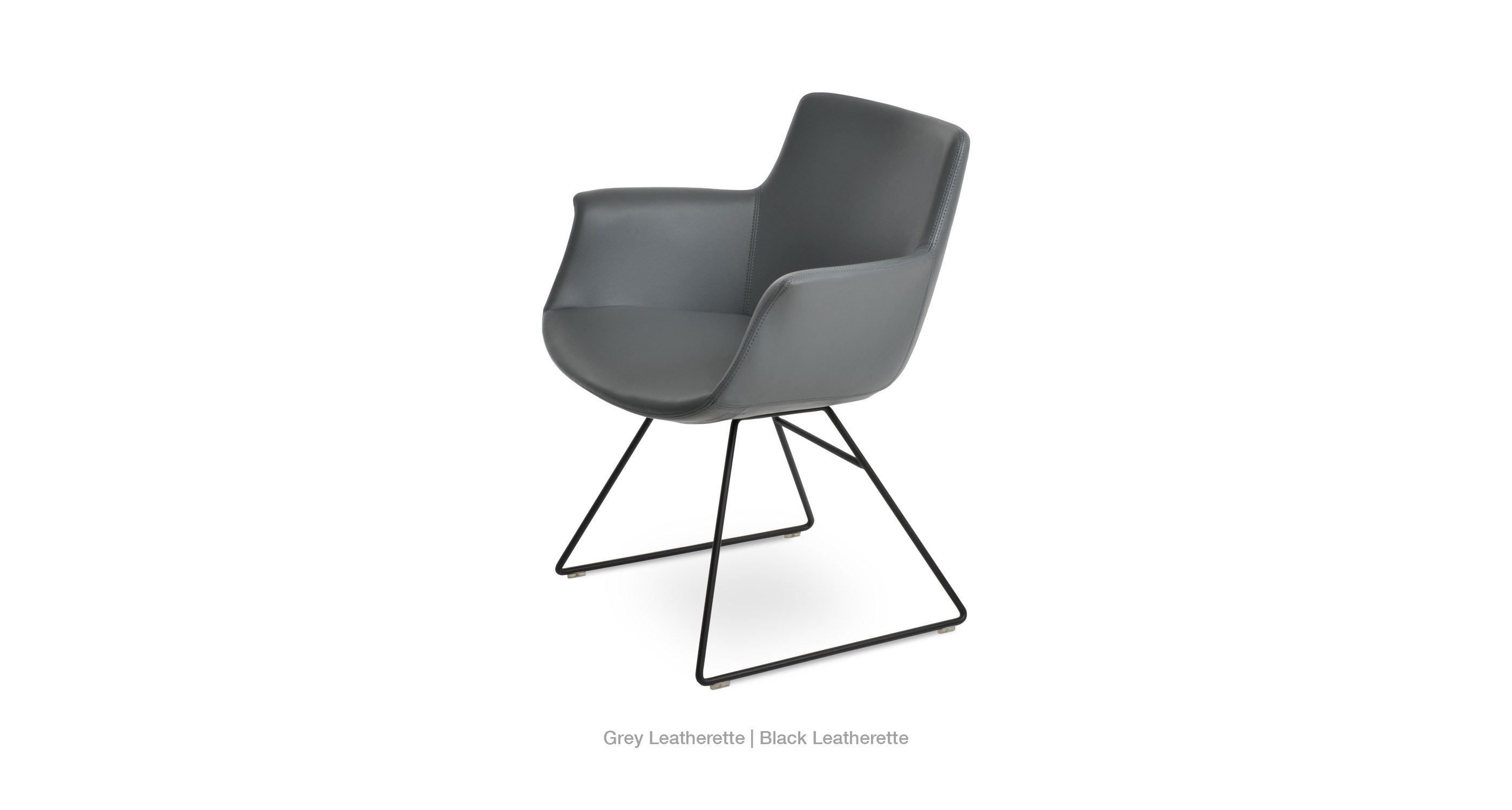 grey leatherette