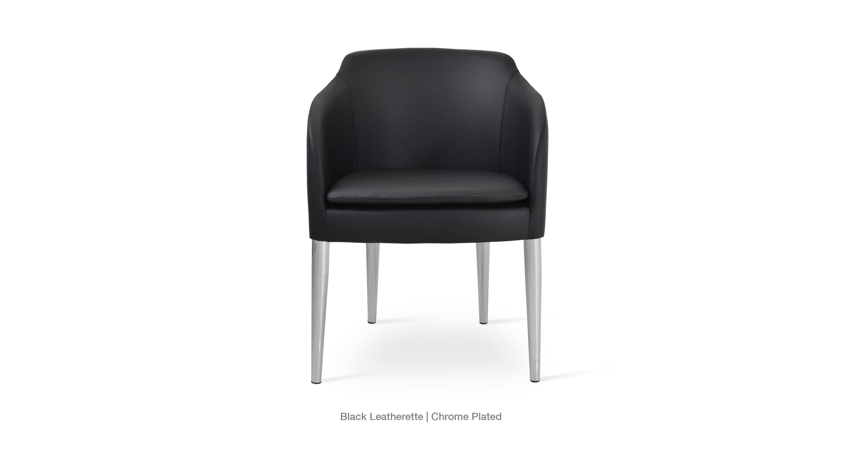 black leatherette