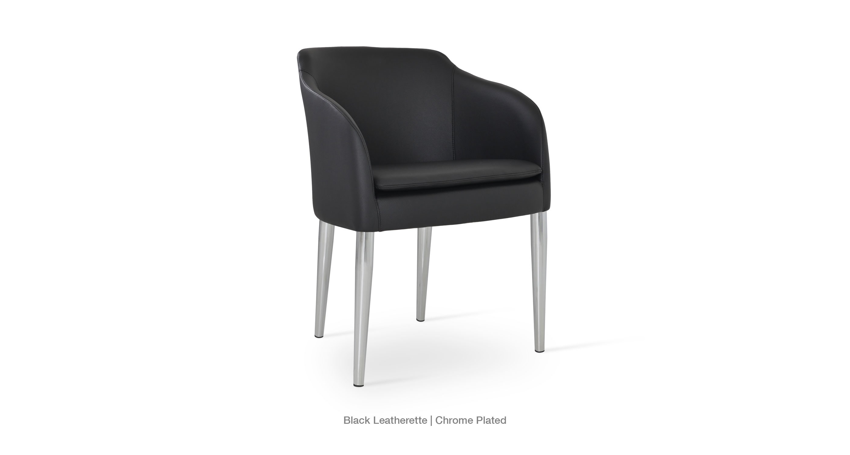 black leatherette