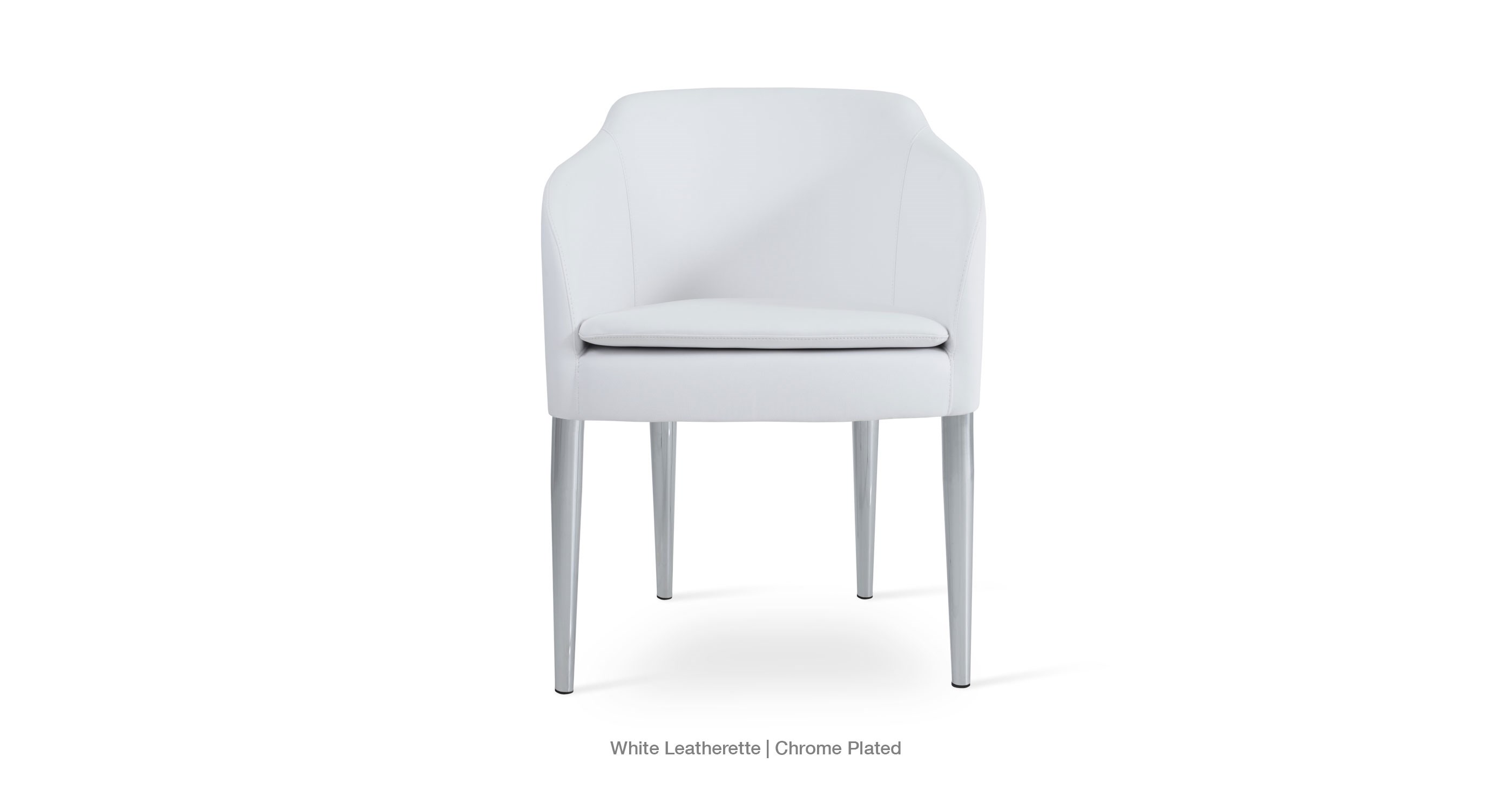 white leatherette