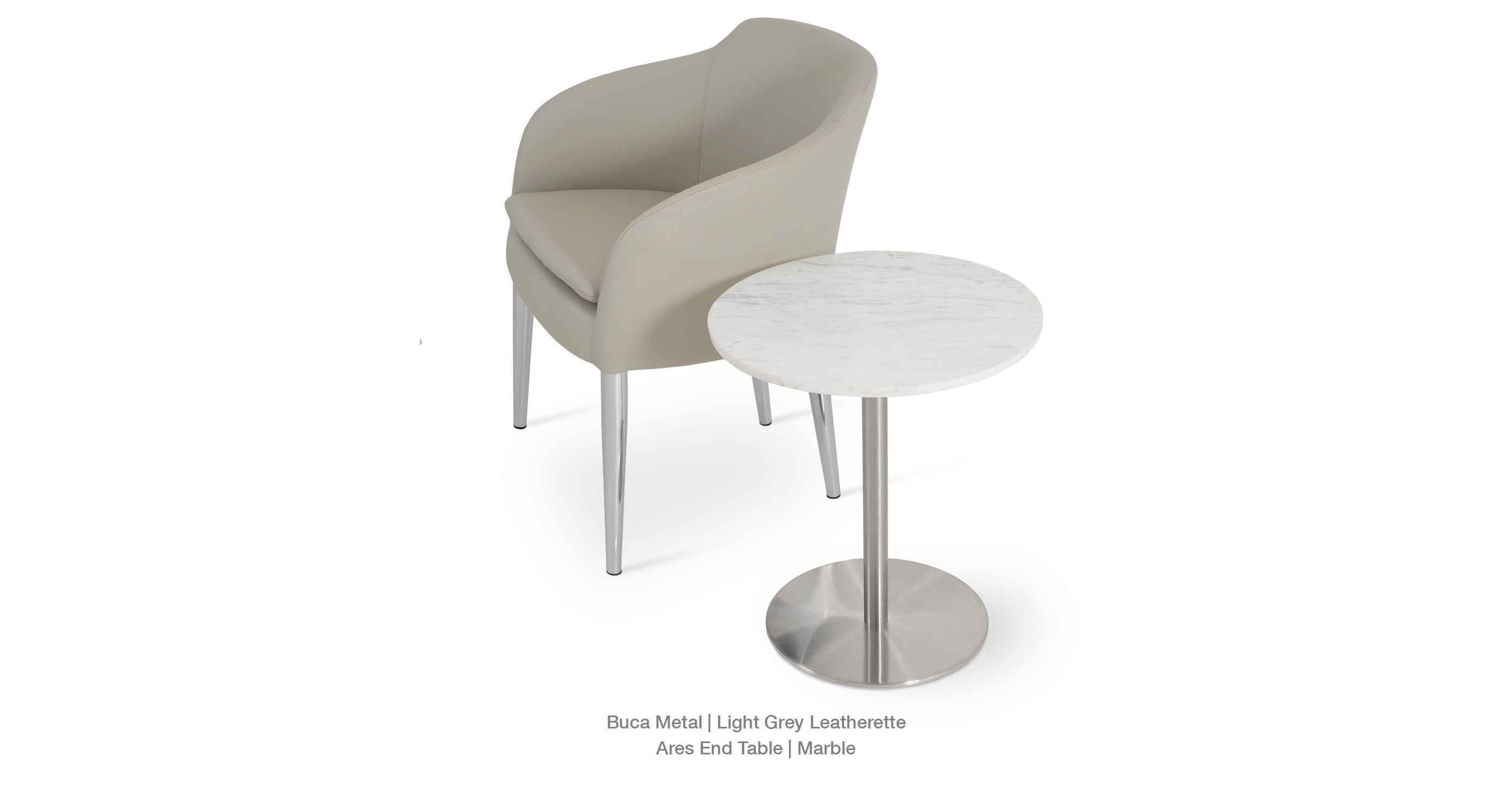 light grey leatherette with ares