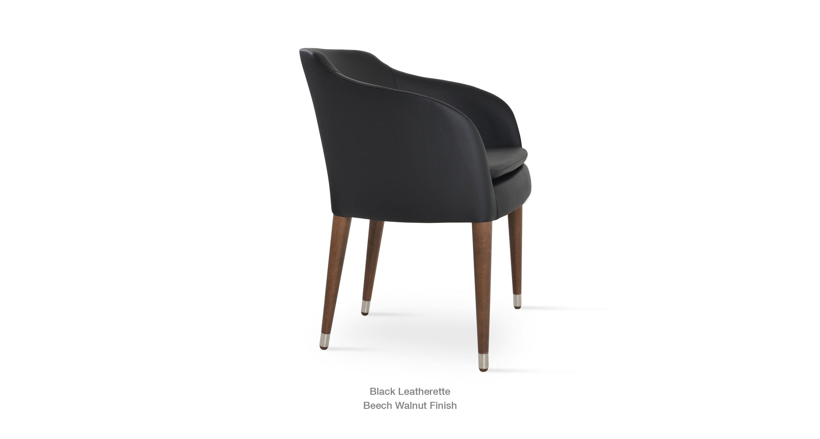 black leatherette