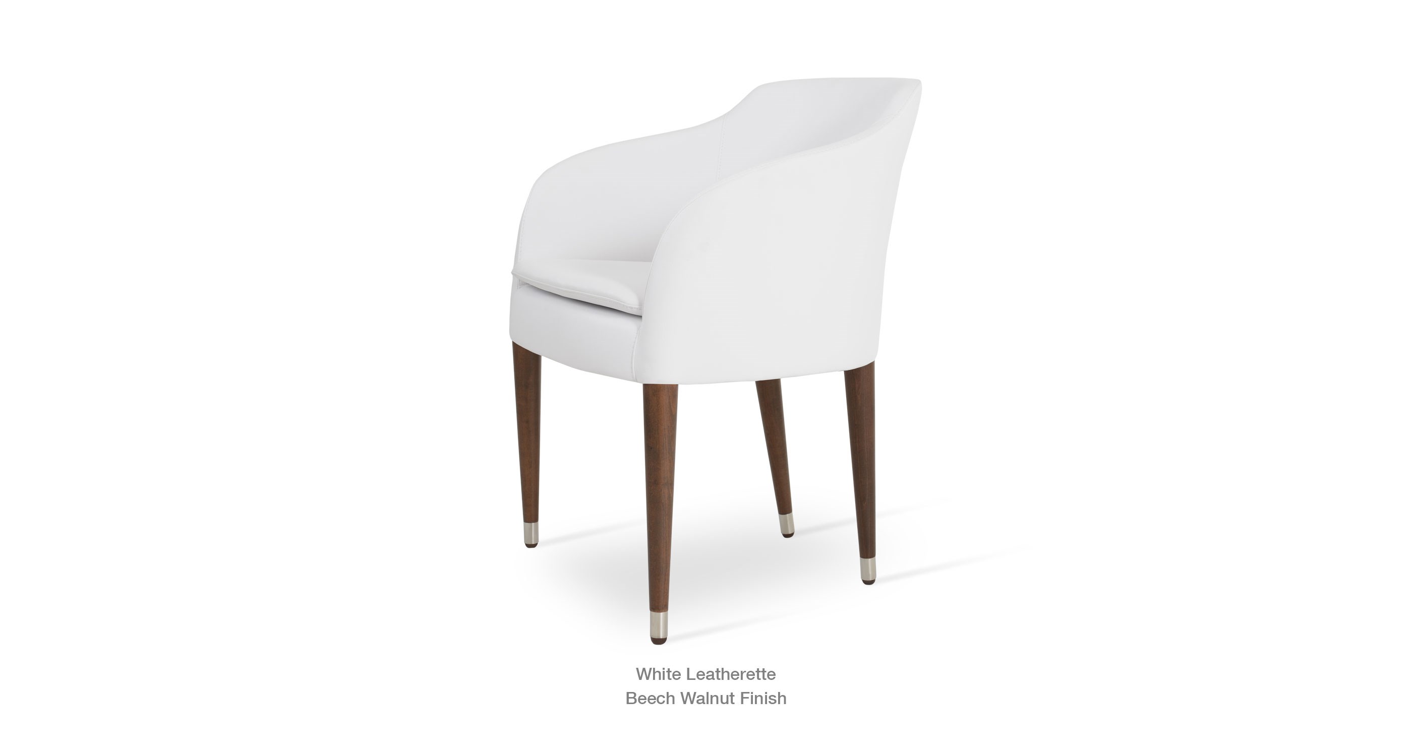 white leatherette