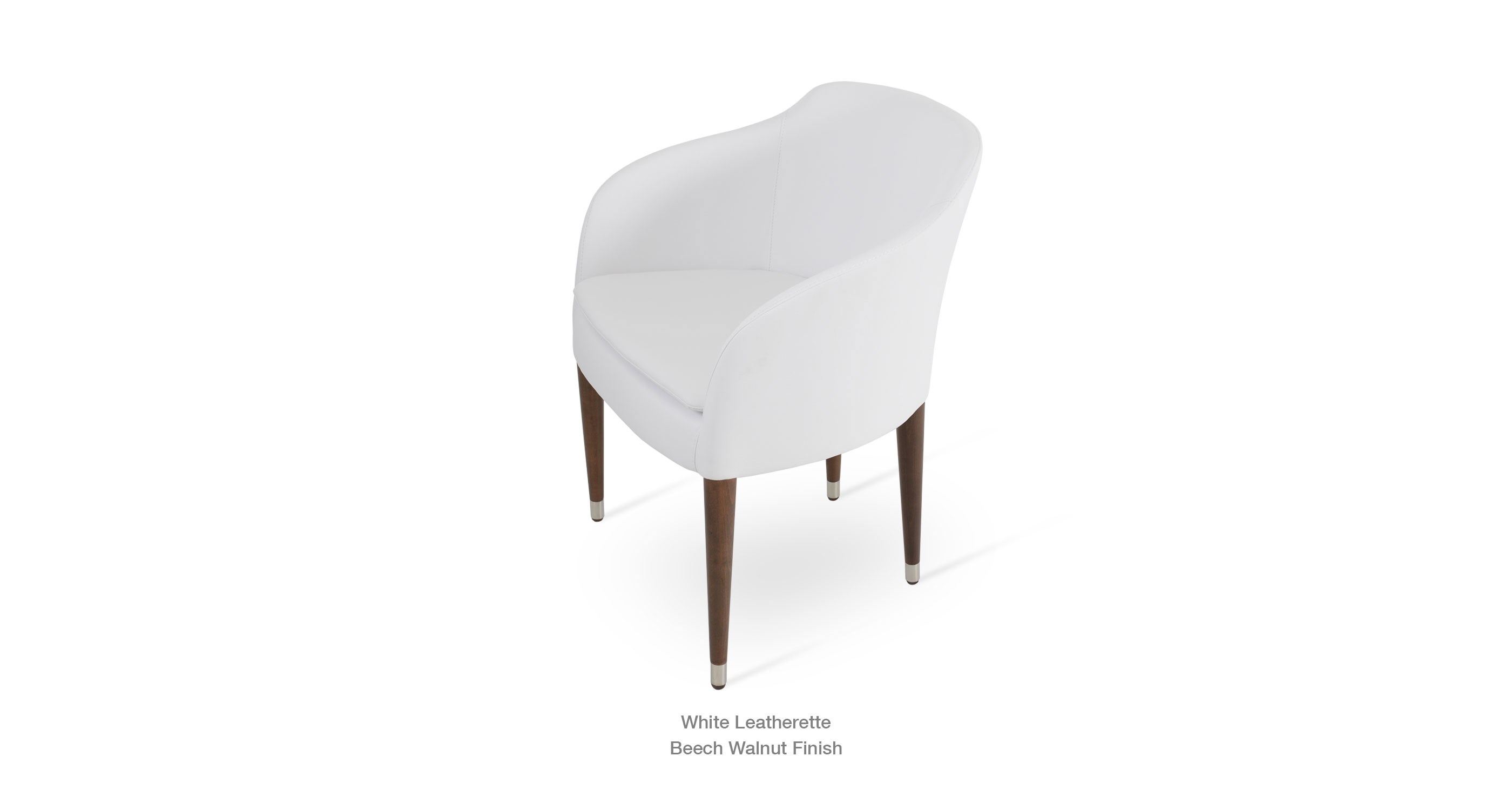white leatherette