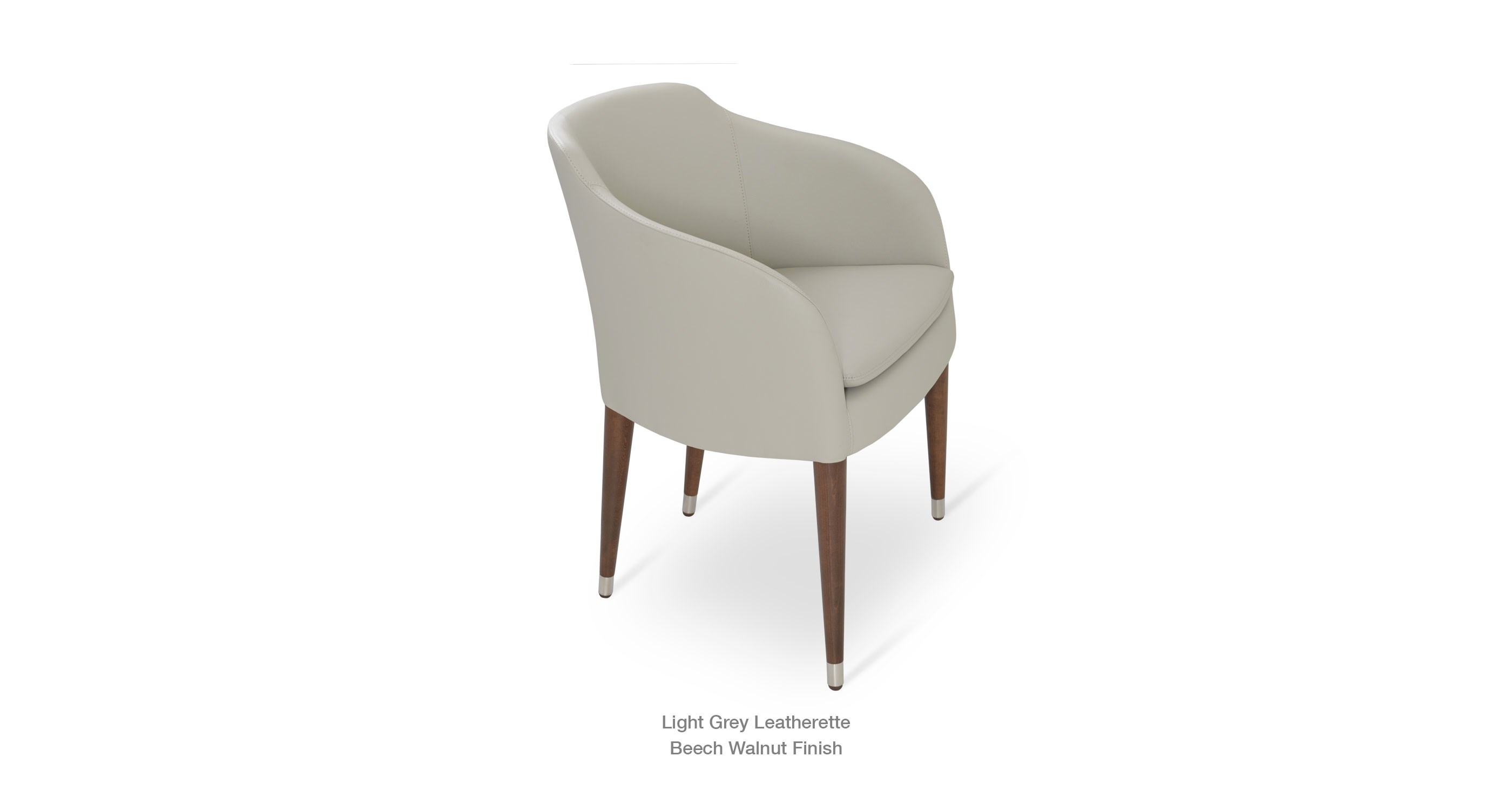 light grey leatherette