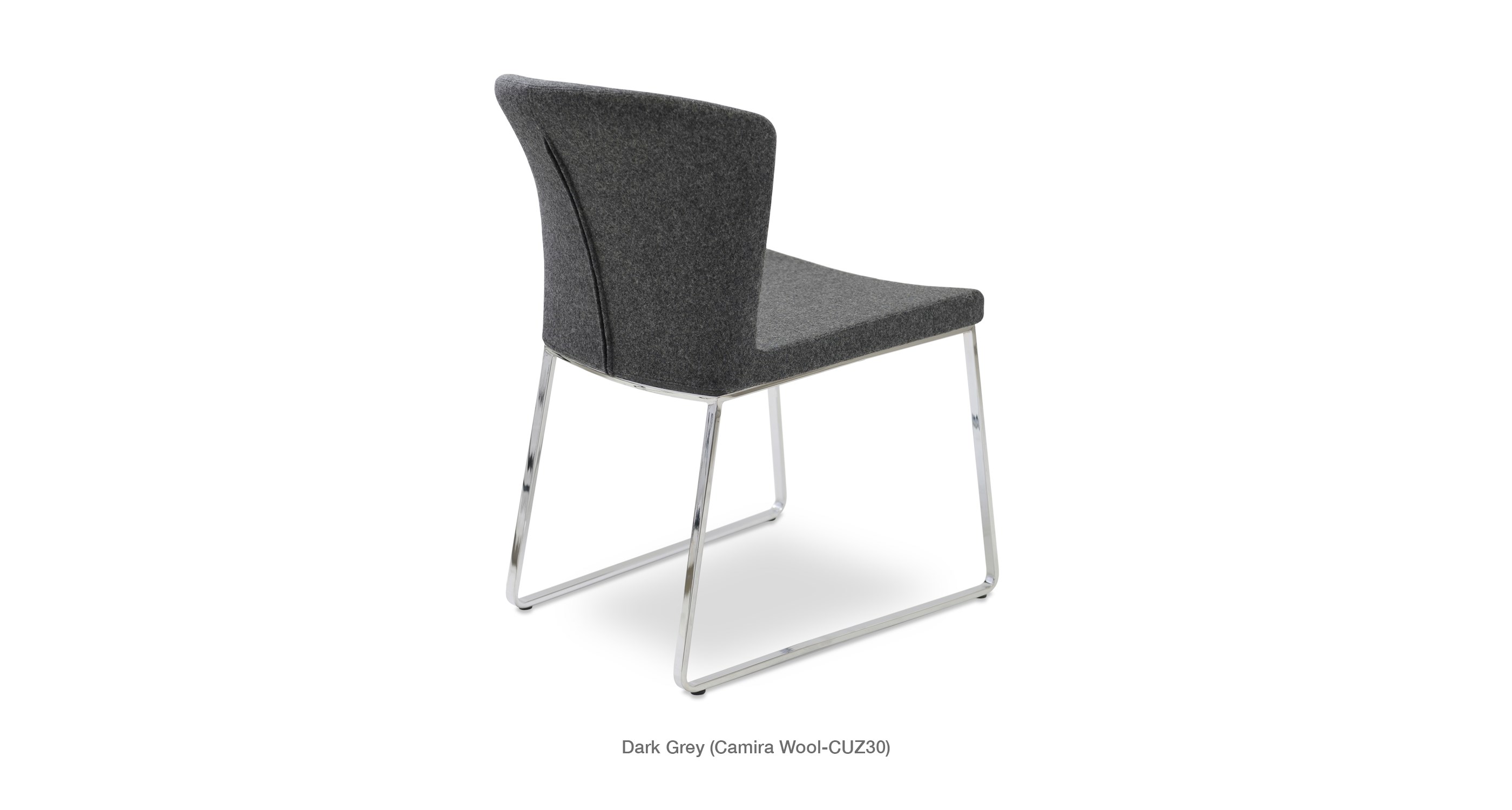 Capri Sled   Dark Grey Camira