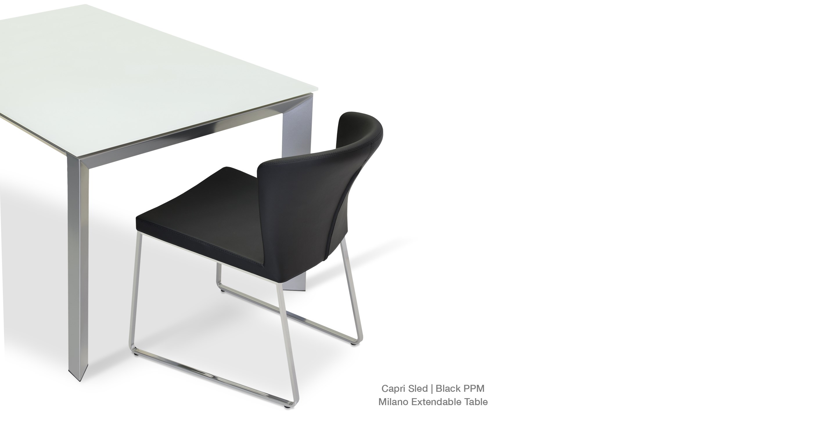 Capri Sled Black Ppm Milano