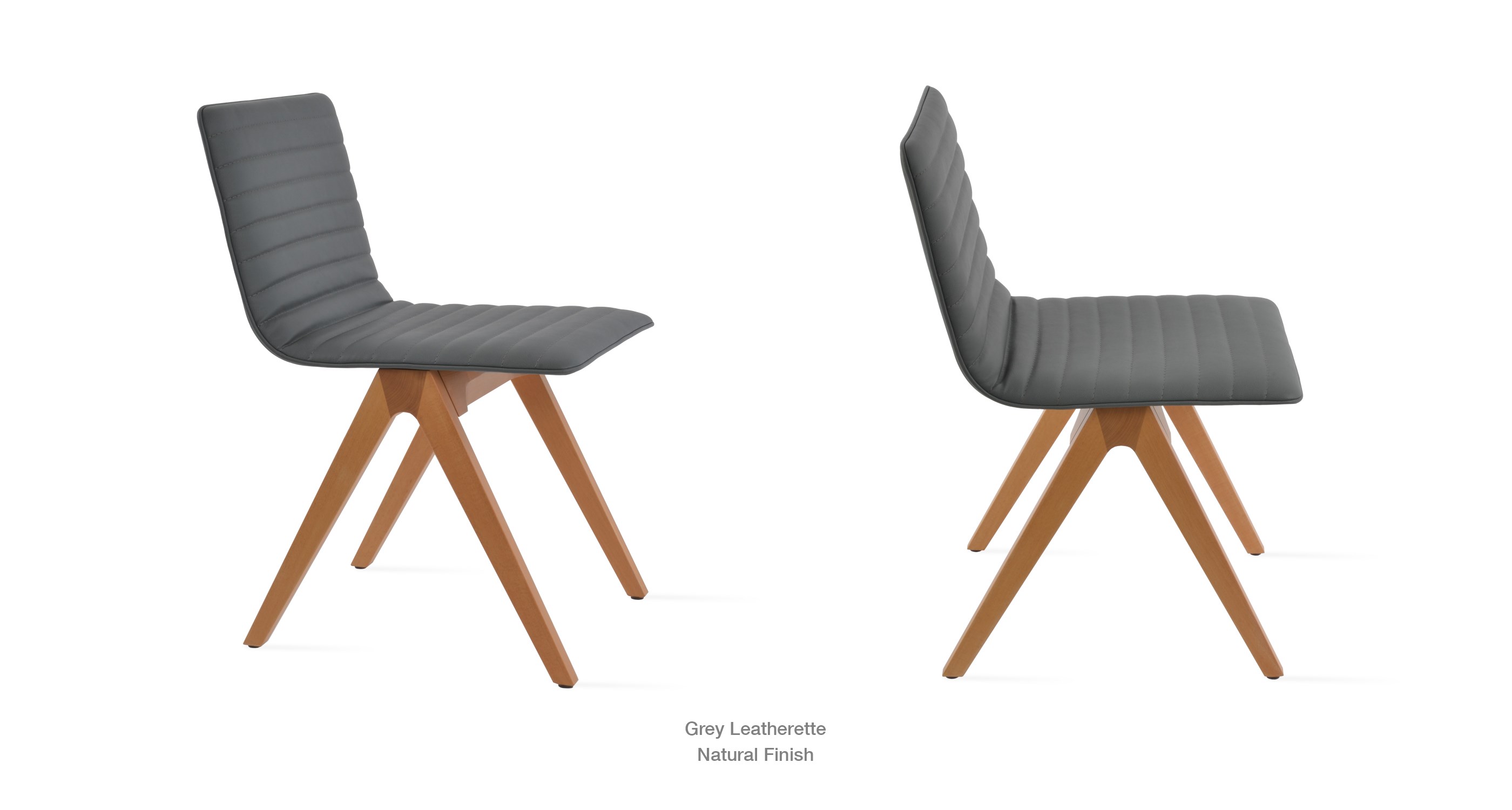 grey leatherette