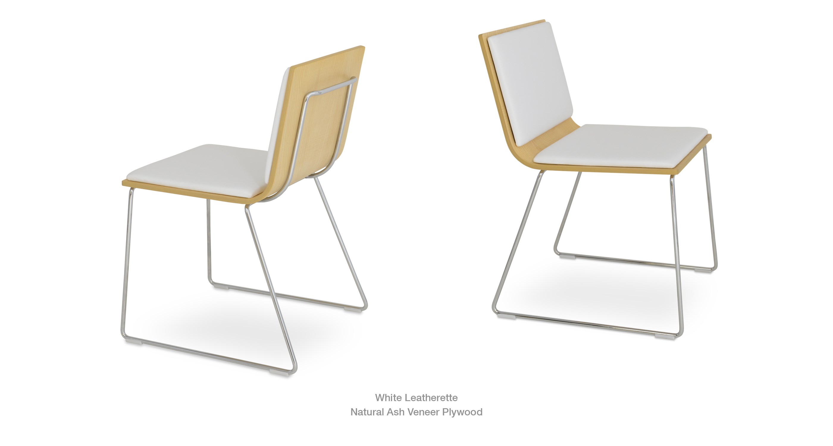 white leatherette