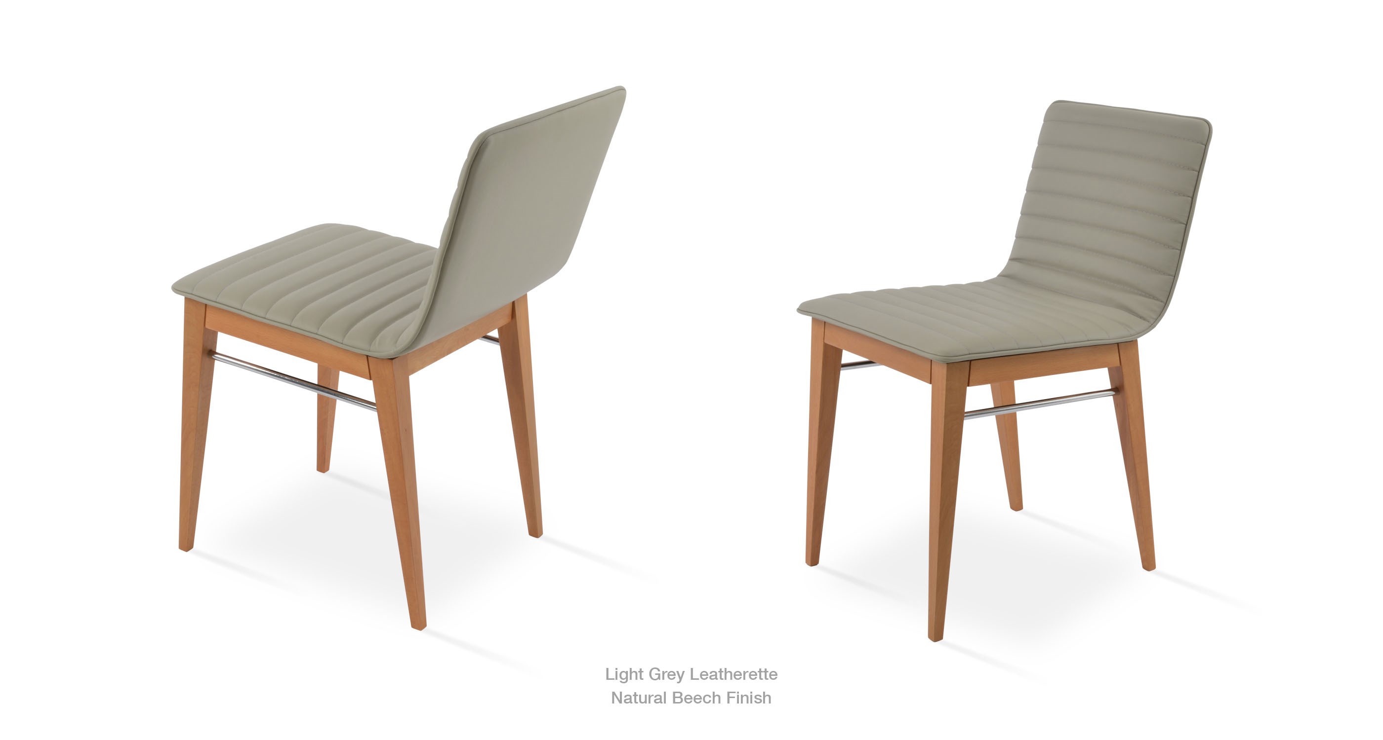 light grey leatherette