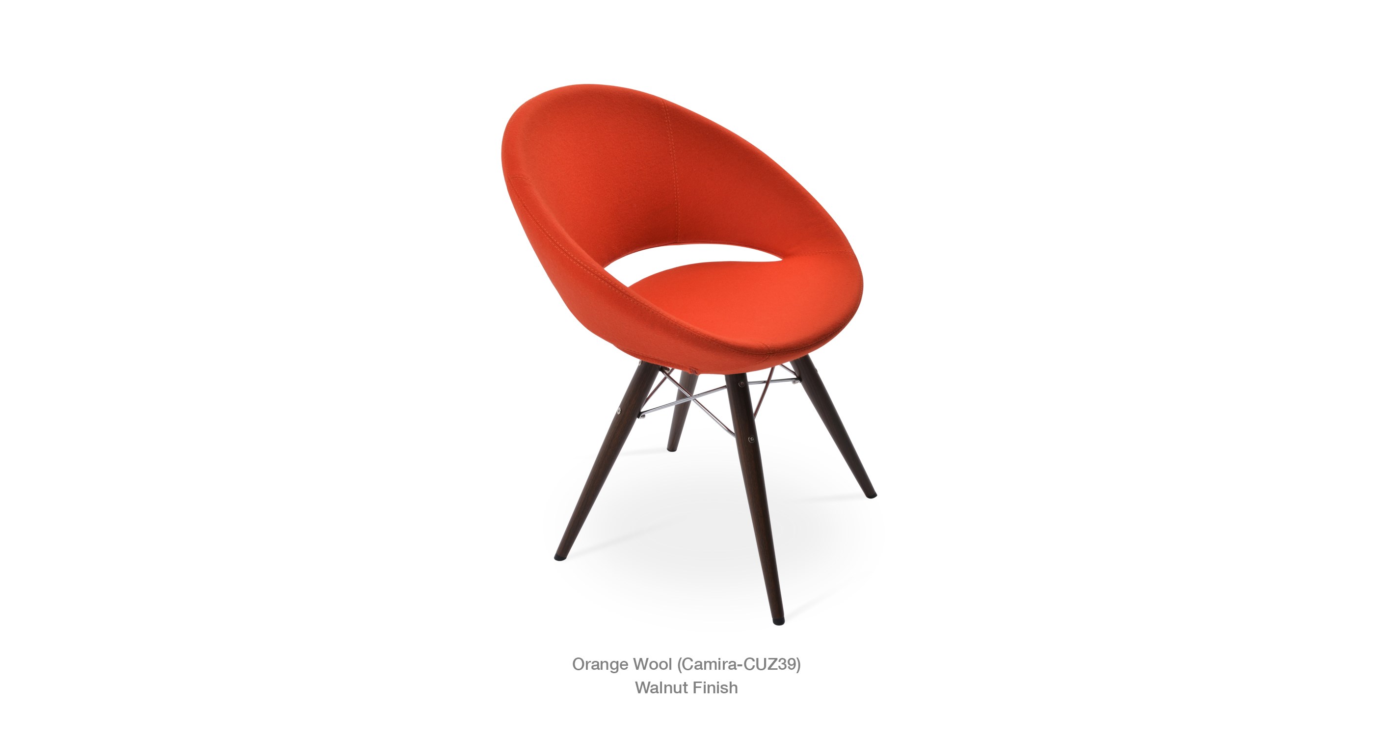 orange camira - walnut