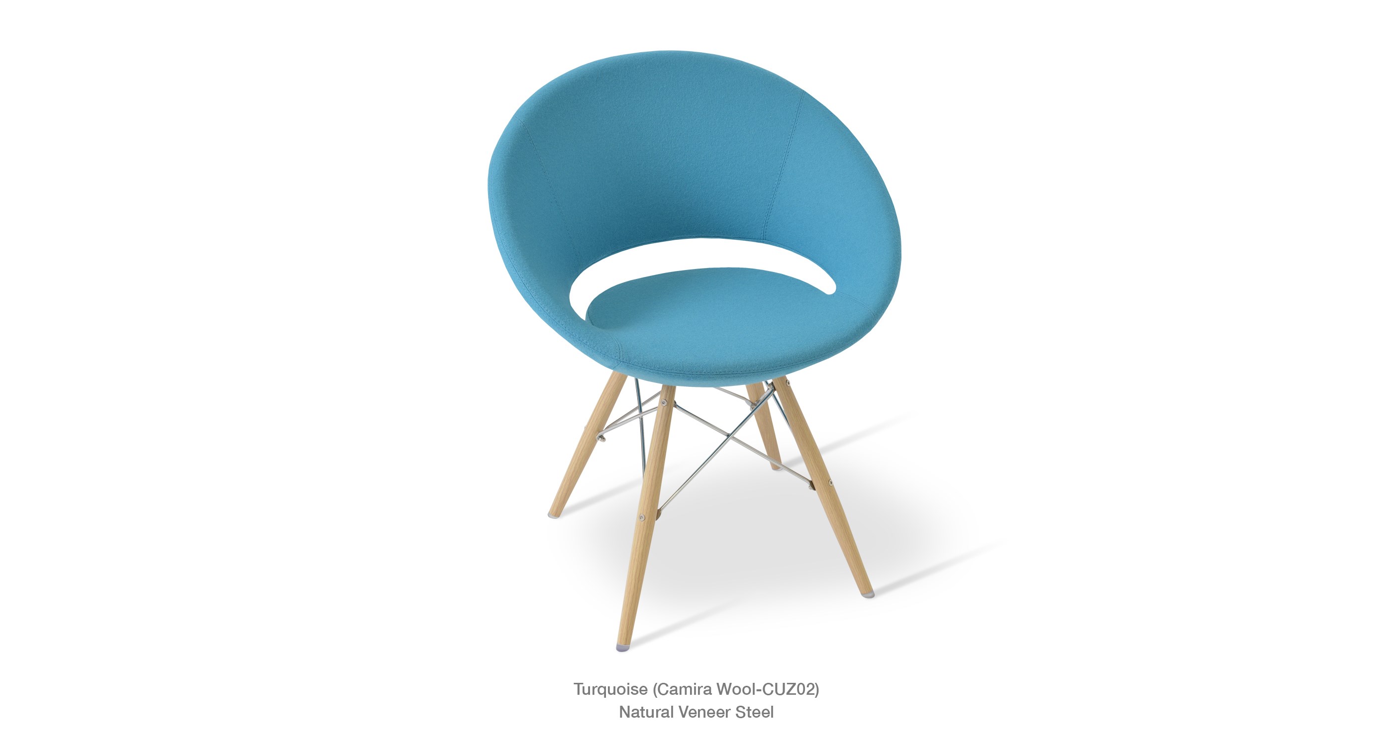 Crescent MW Turquoise Camira Wool