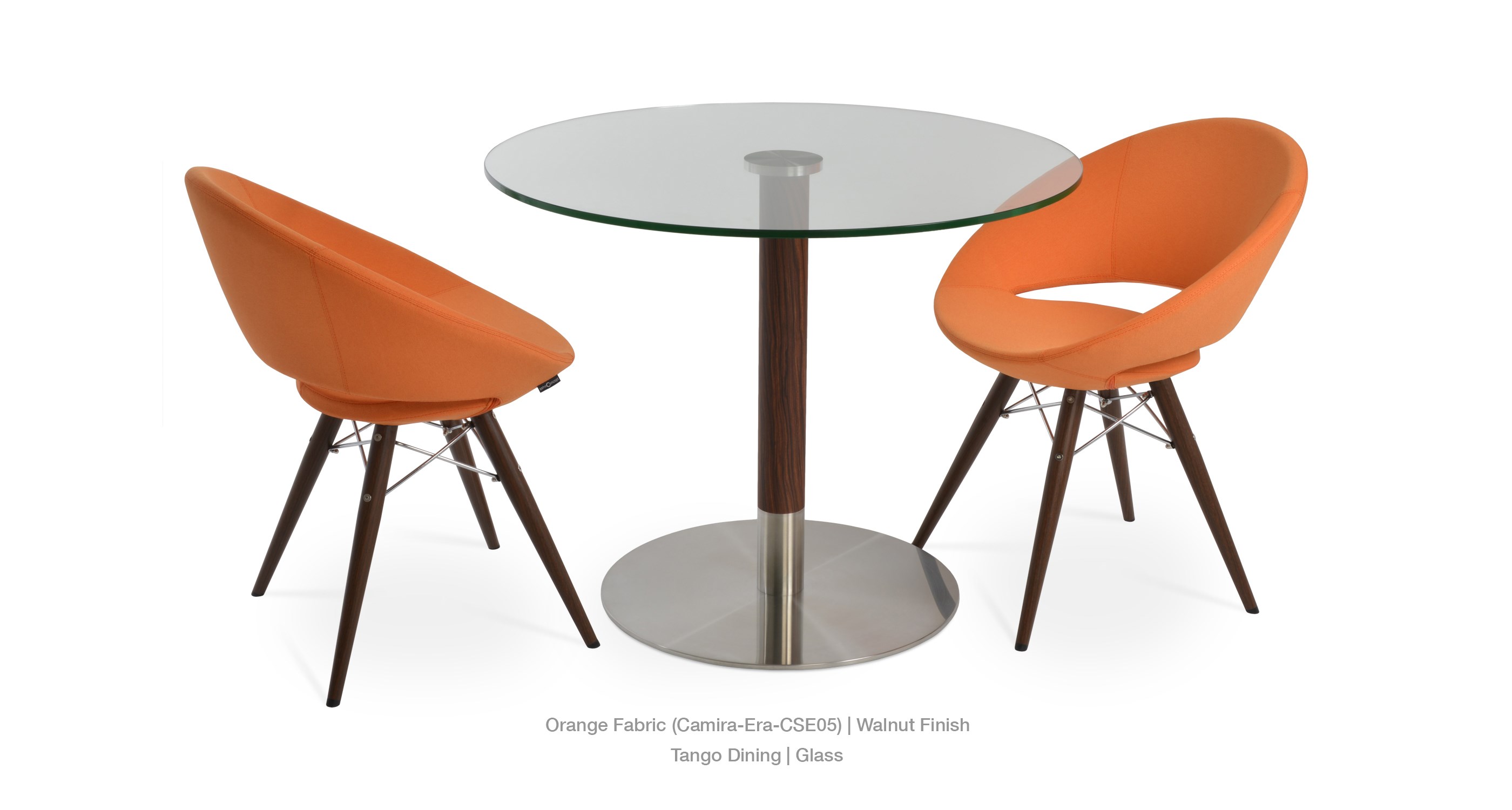 orange fabric - tango glass