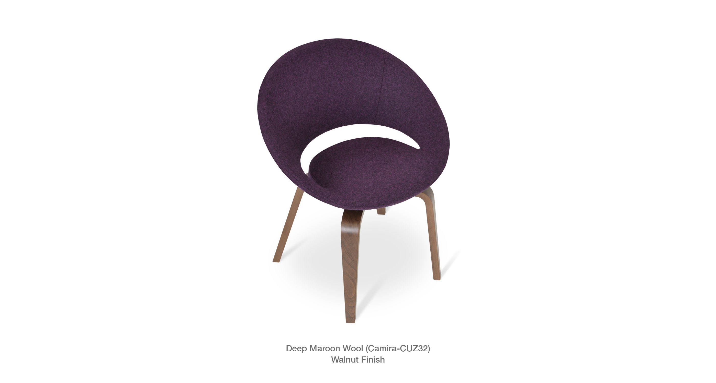 Crescent Plywood Deep Maroon