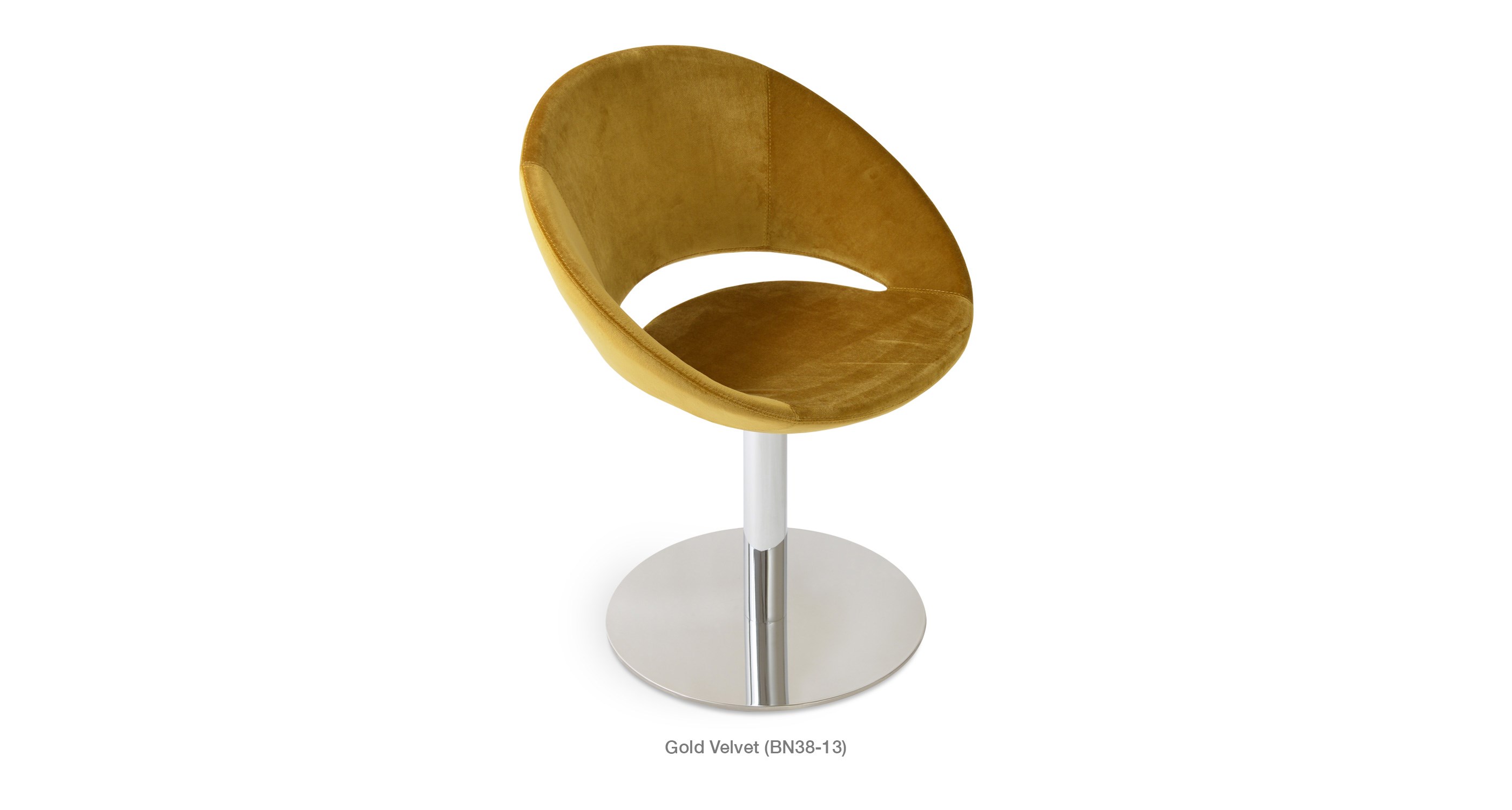 Crescent Round Gold