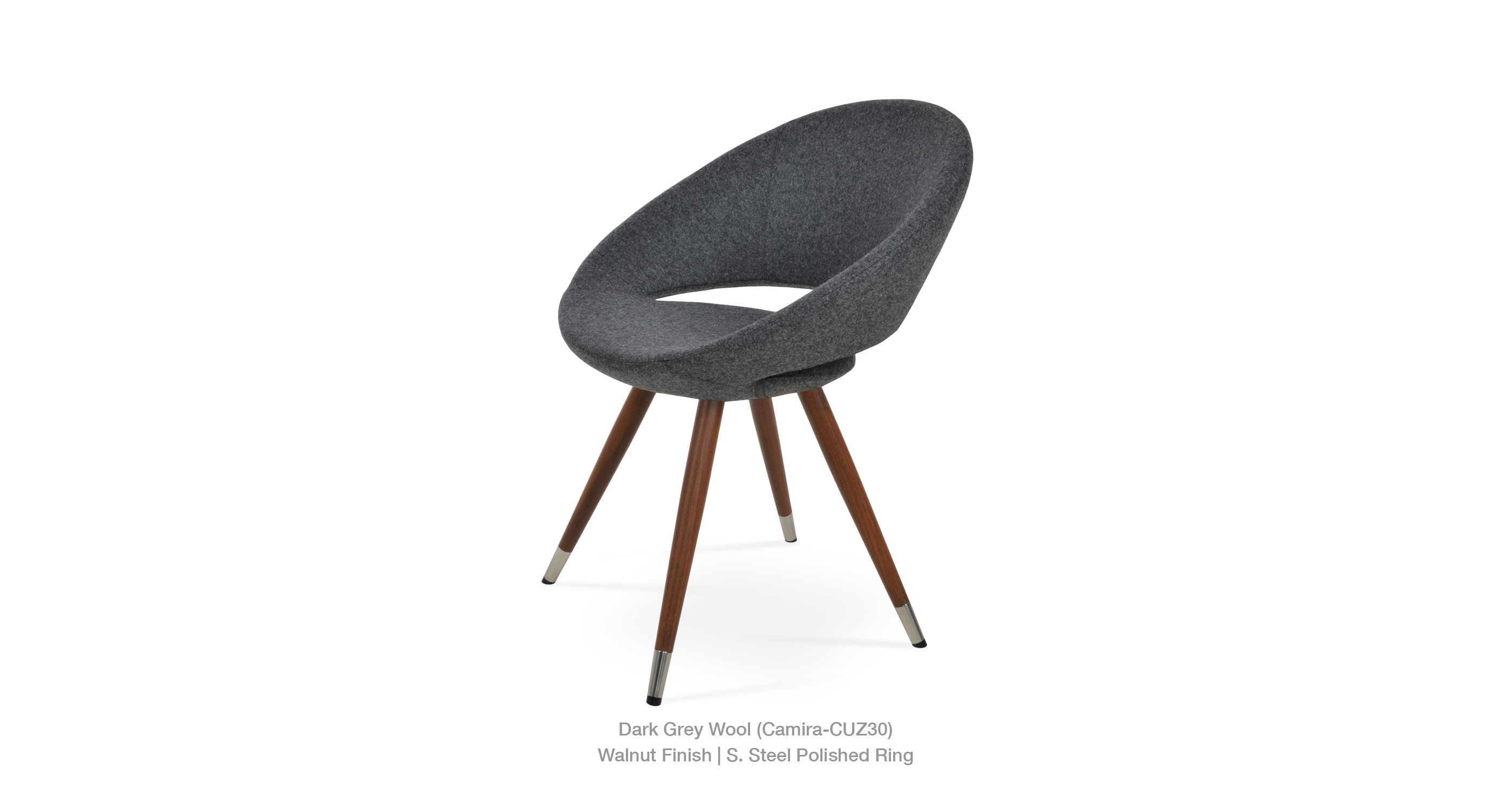 dark grey wool