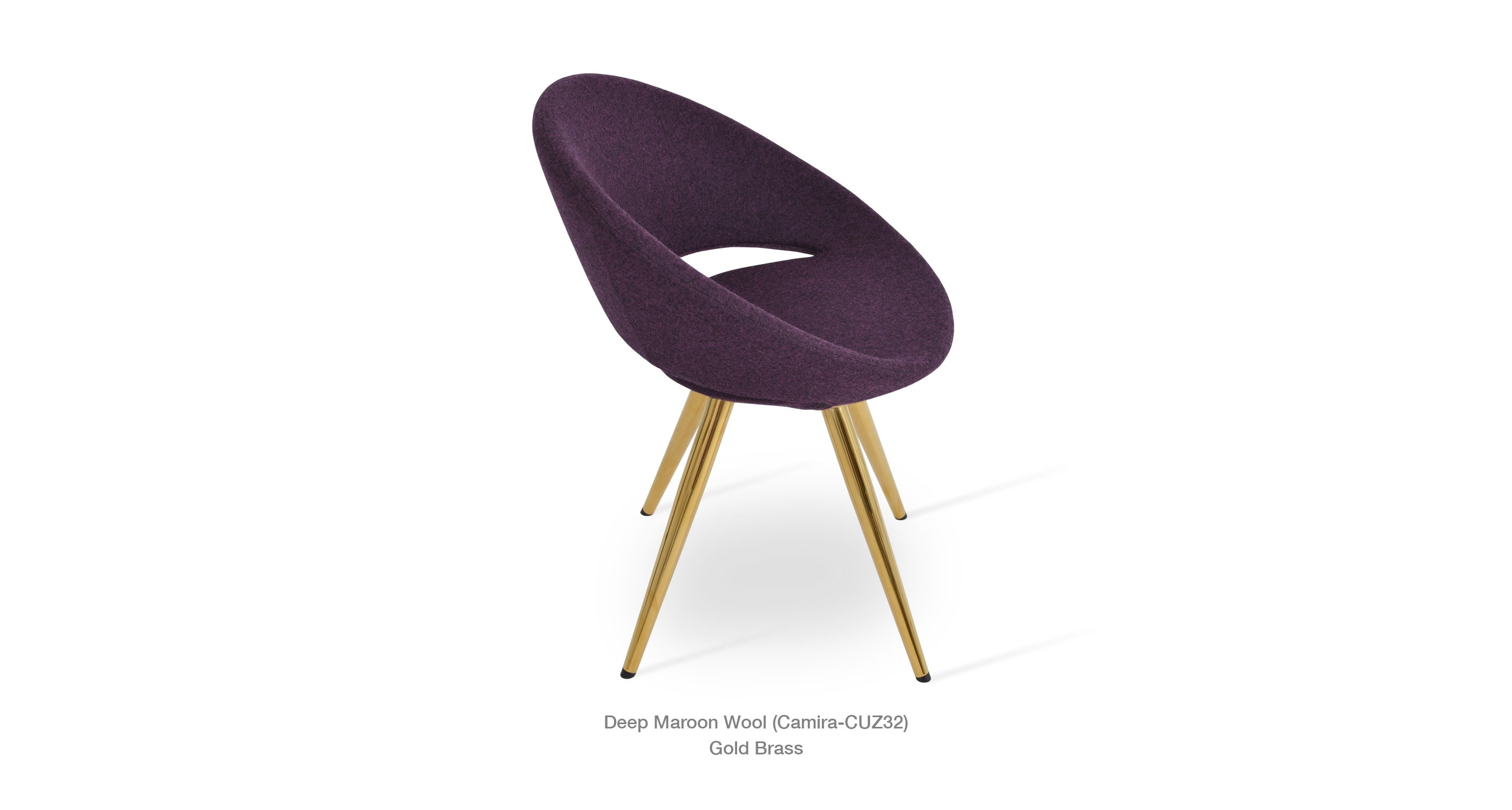 Deep Maroon - gold