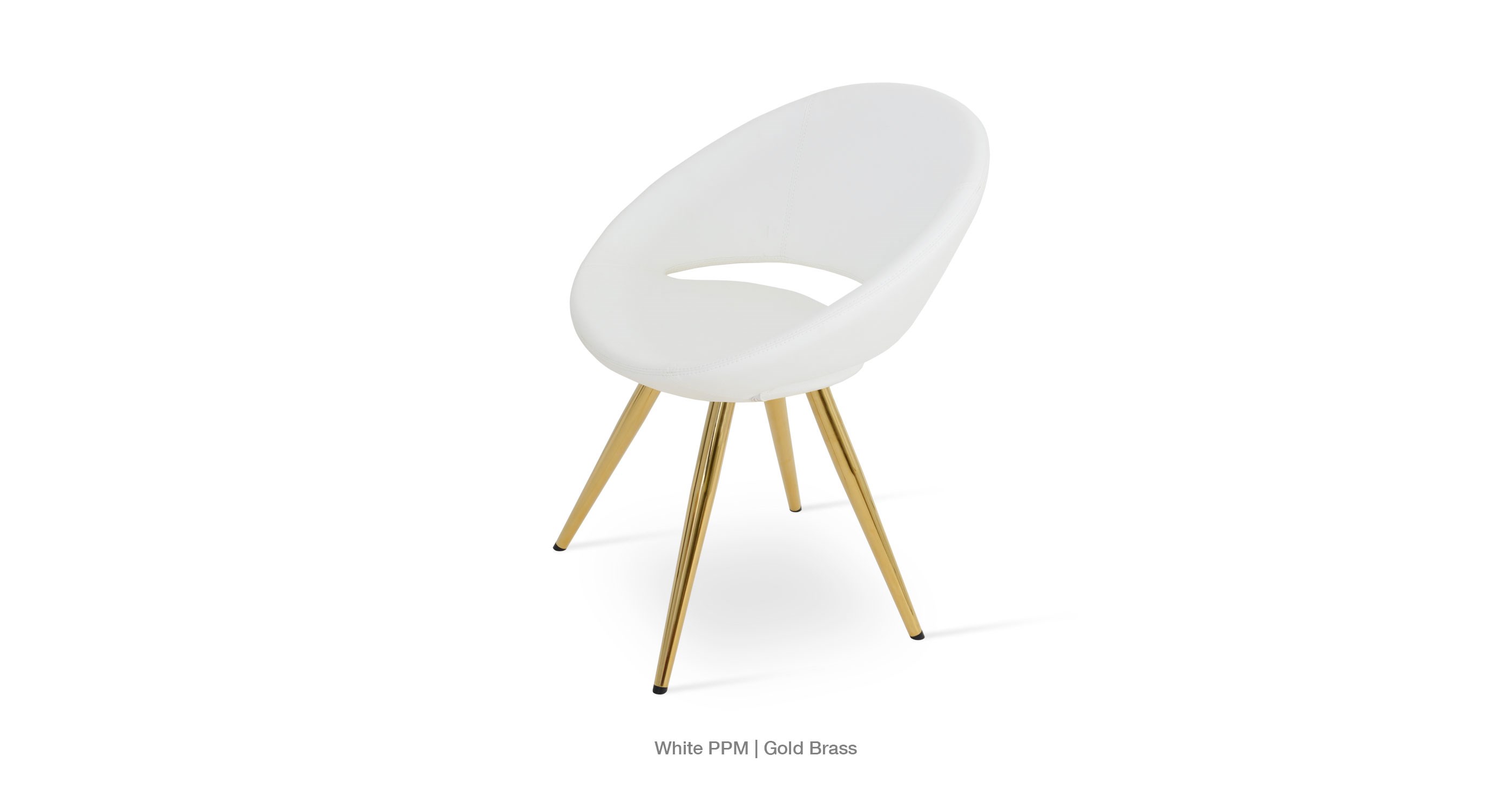 Crescent Star - White PPM - gold