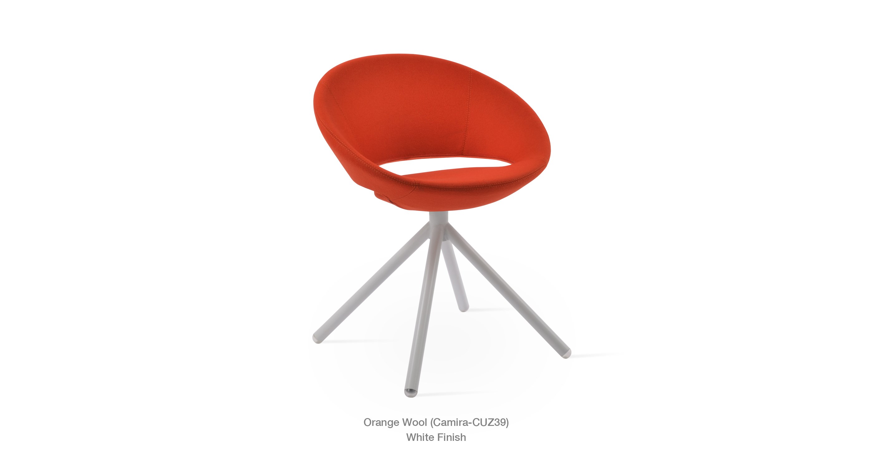orange wool- white base