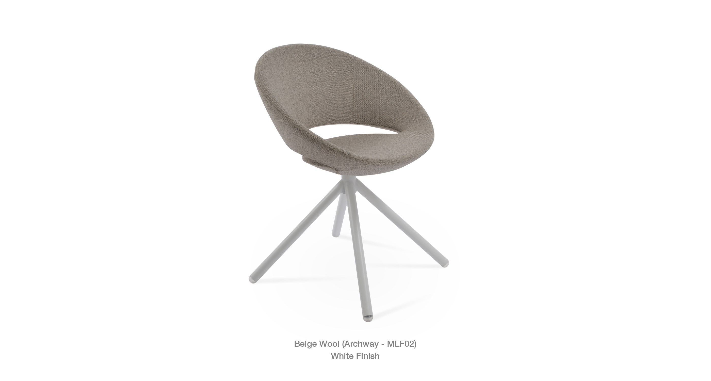 beige wool - white base