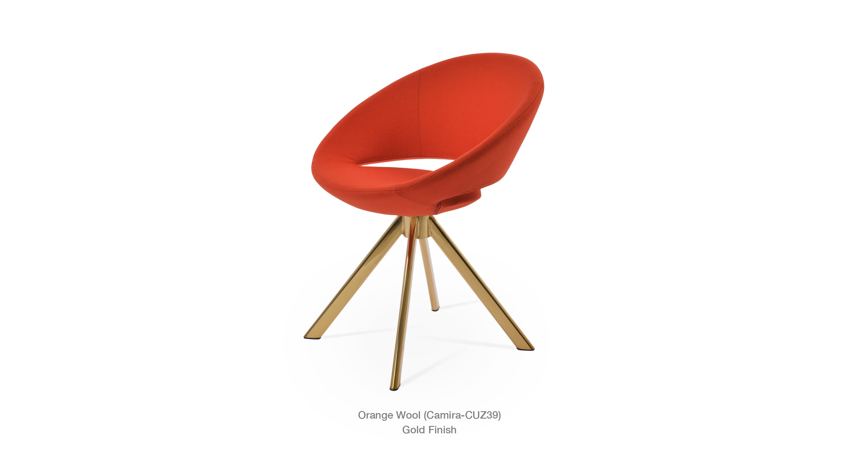 orange wool - gold