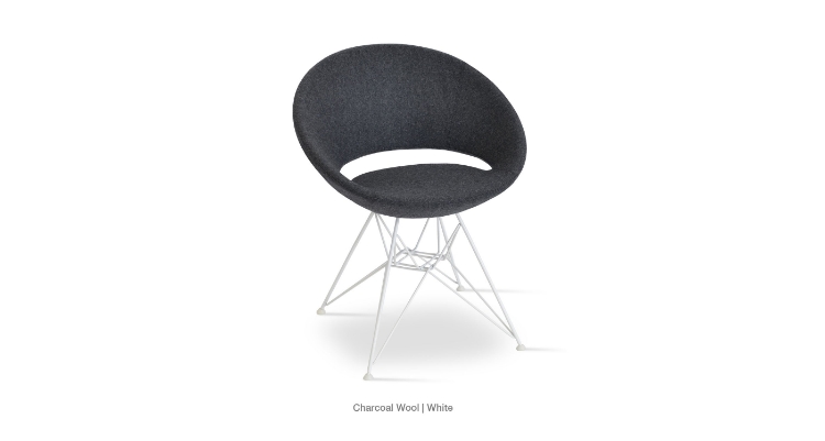 Crescent Tower Charcoal Wool White Base