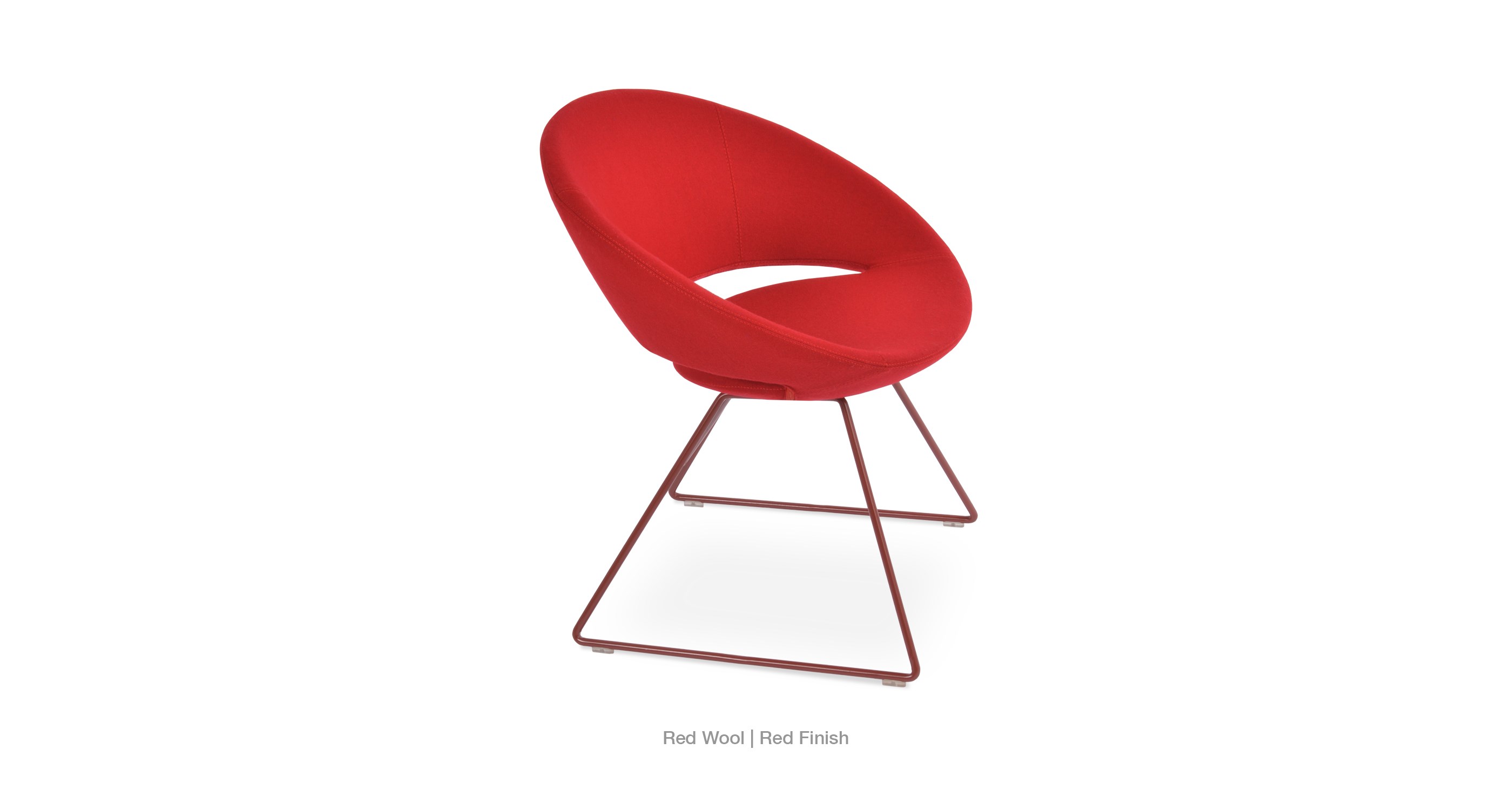 red wool -red