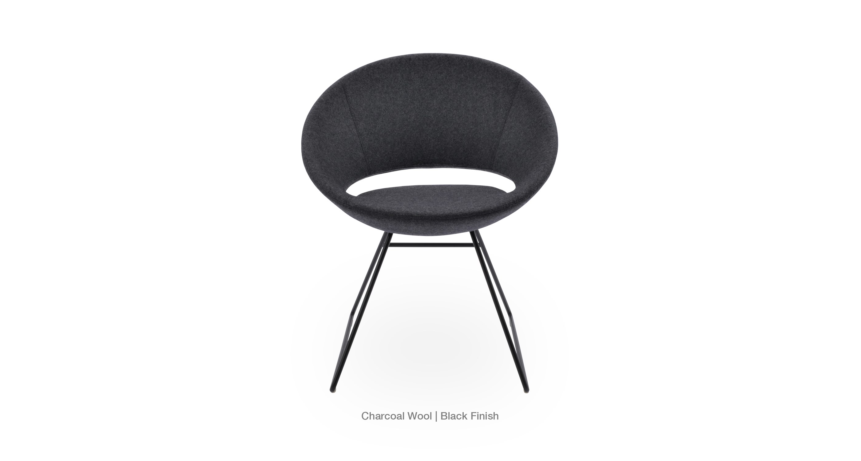 charcoal wool - black
