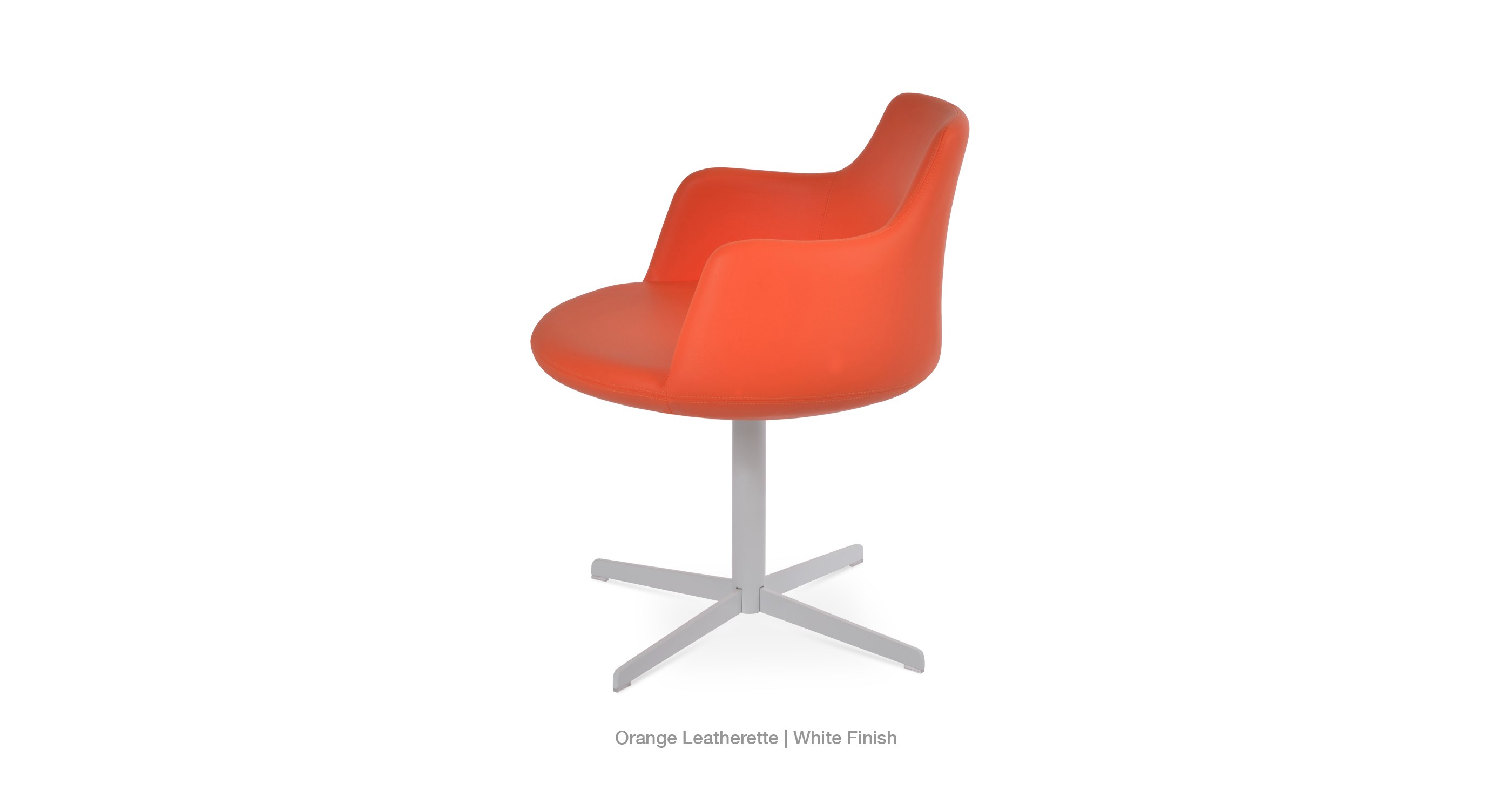 orange leatherette