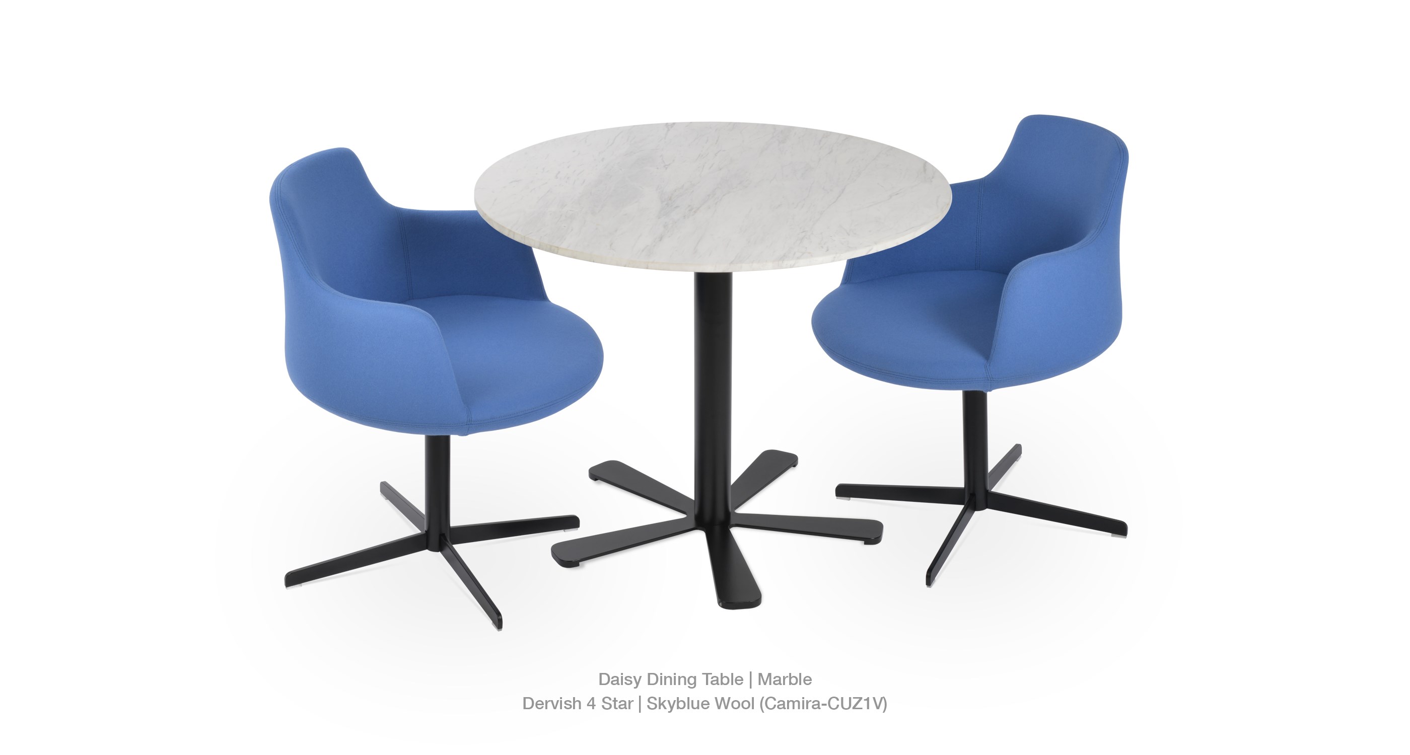 skyblue - black base / daisy