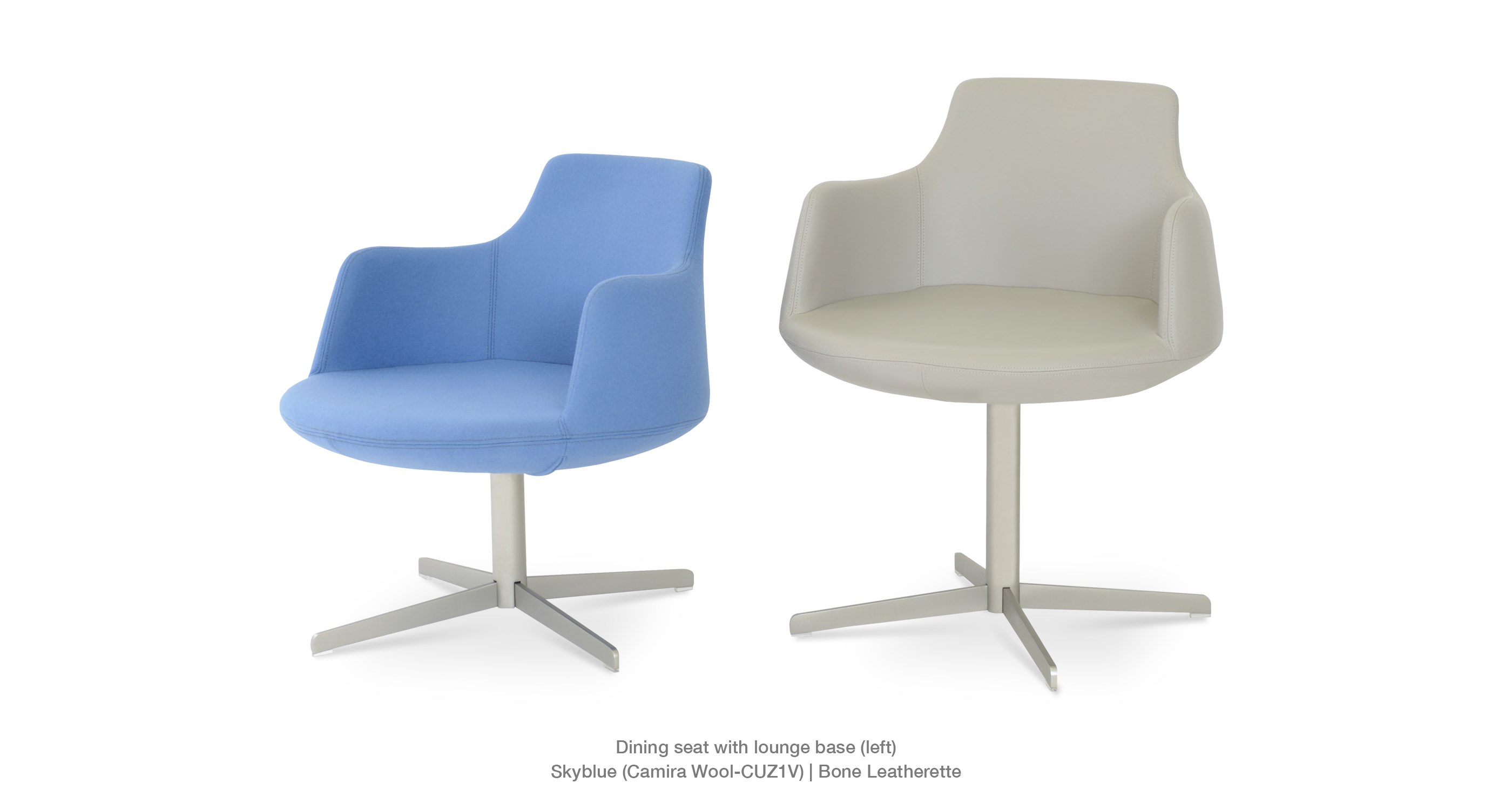 Dervish 4 Star Skyblue Wool Bone Leatherette