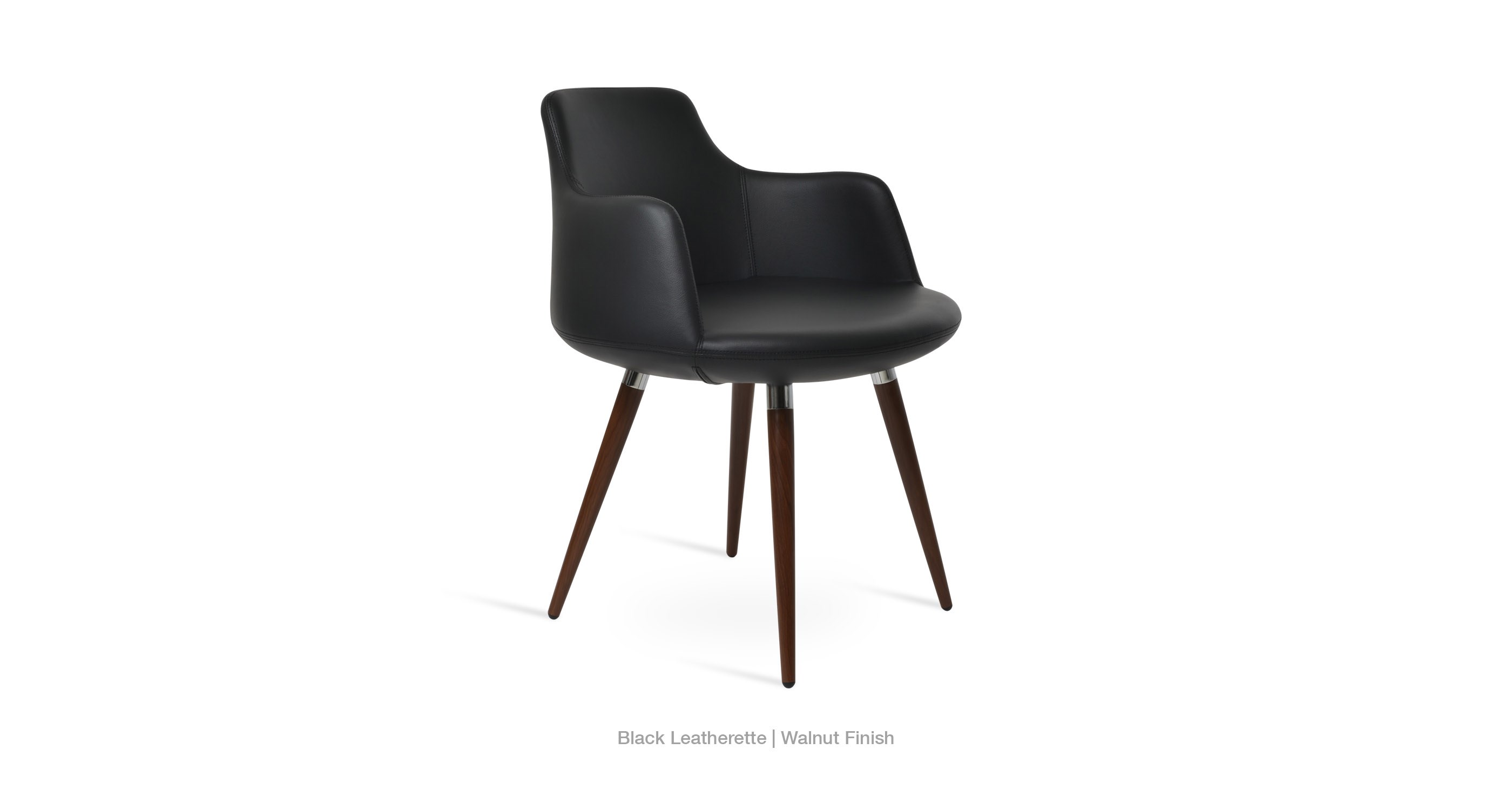 black leatherette