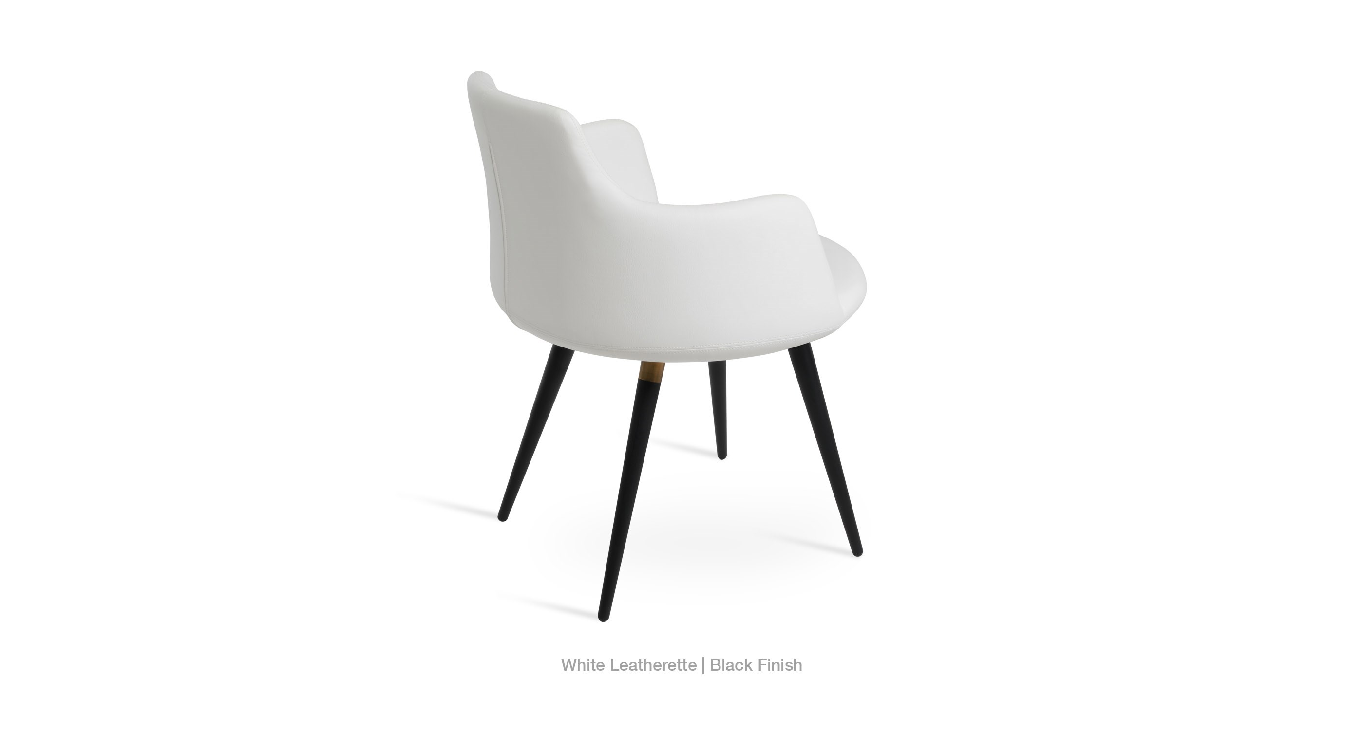 white leatherette