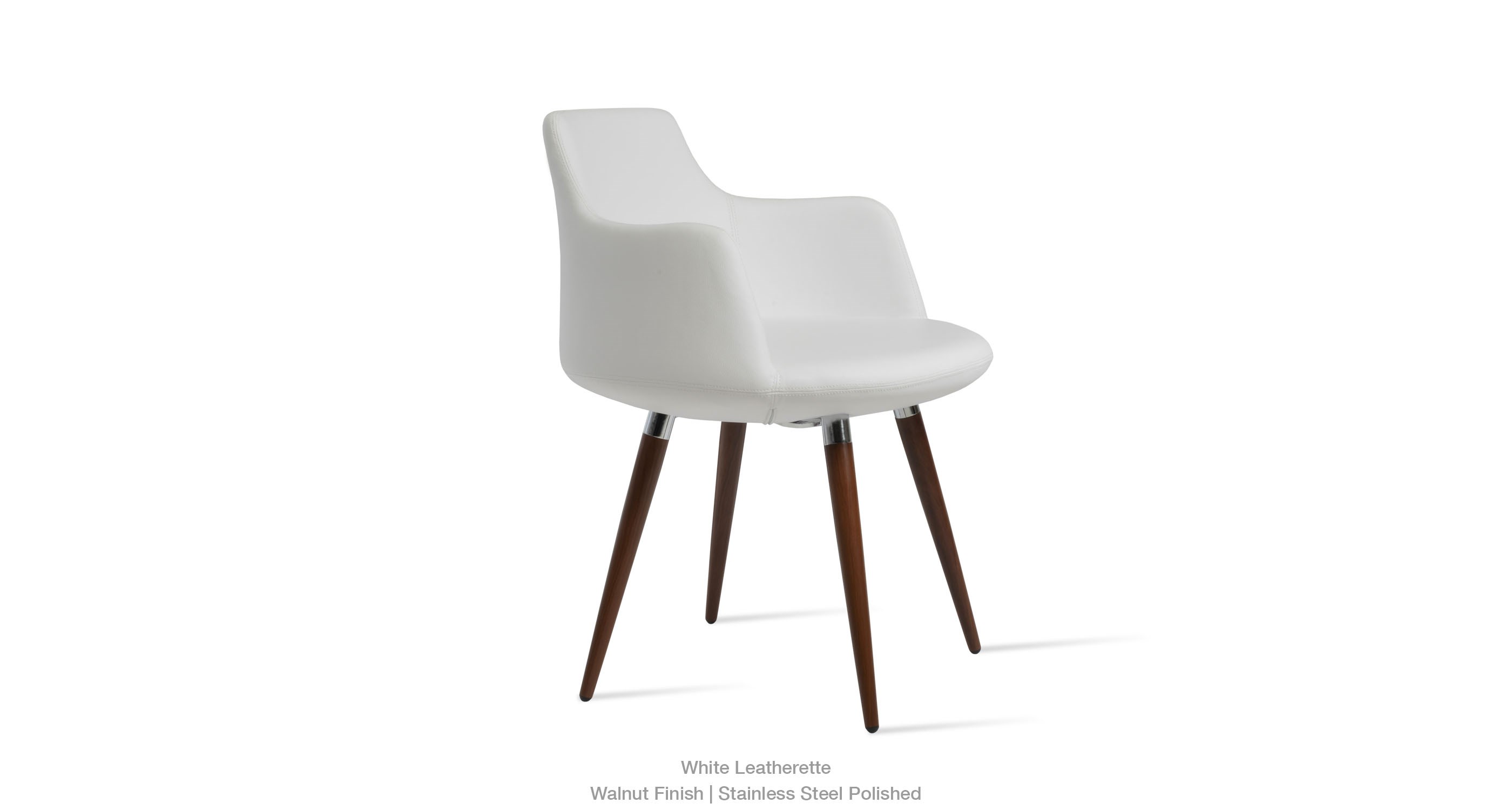 white leatherette