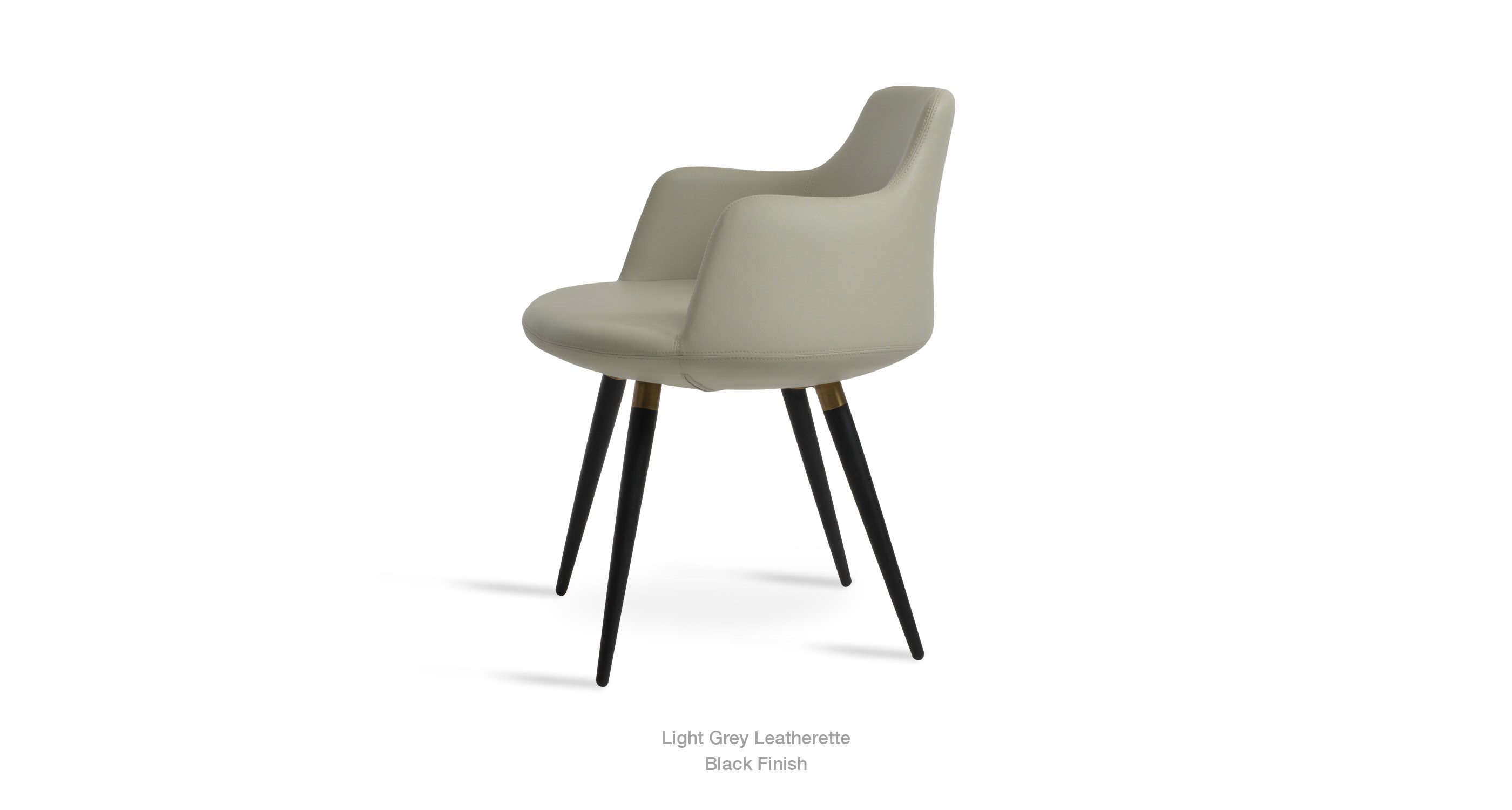 light grey leatherette